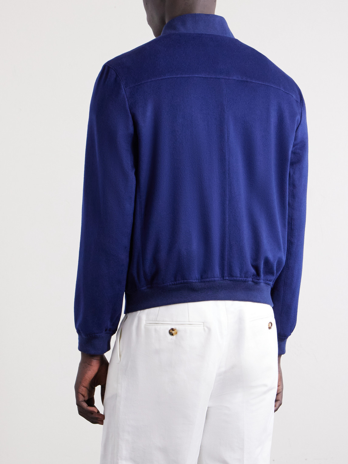  Brunello Cucinelli - Cashmere Bomber Jacket - Men - Blue - It 46 