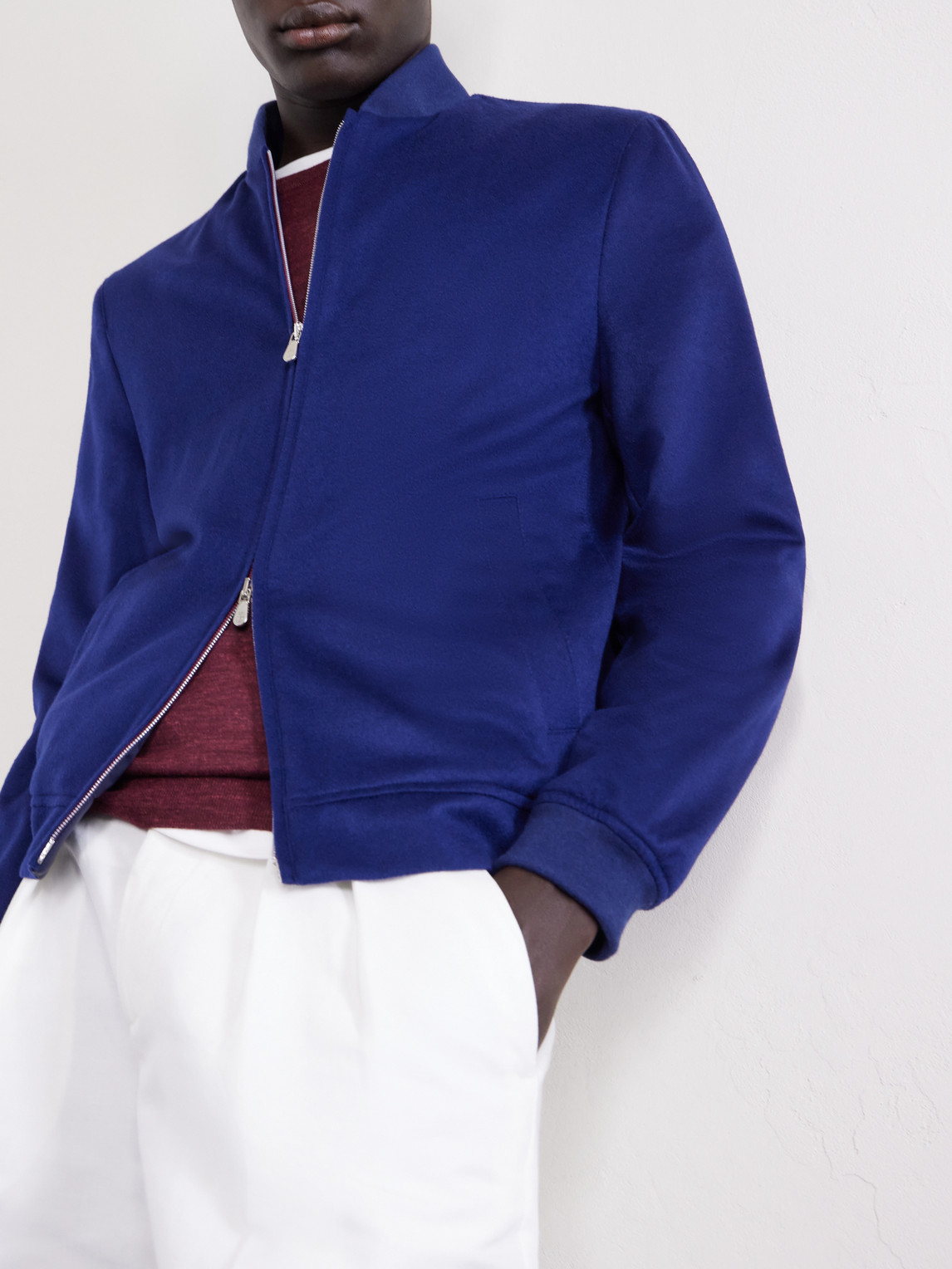 Cashmere Bomber Jacket