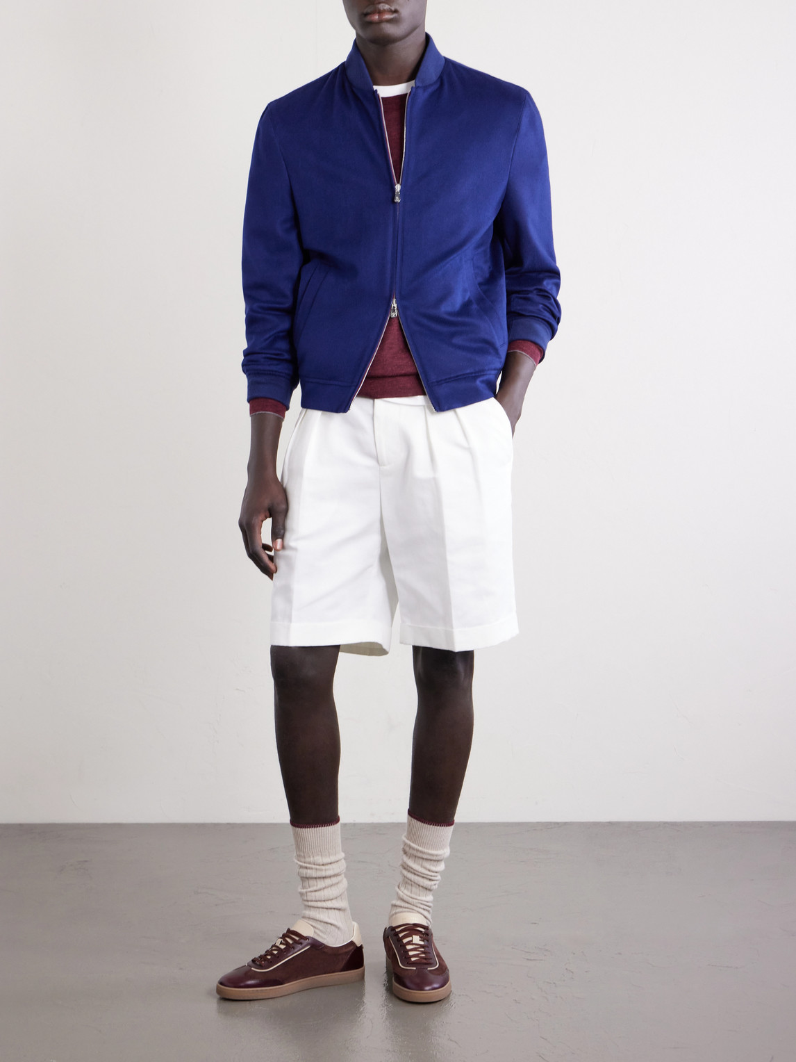 Cashmere Bomber Jacket