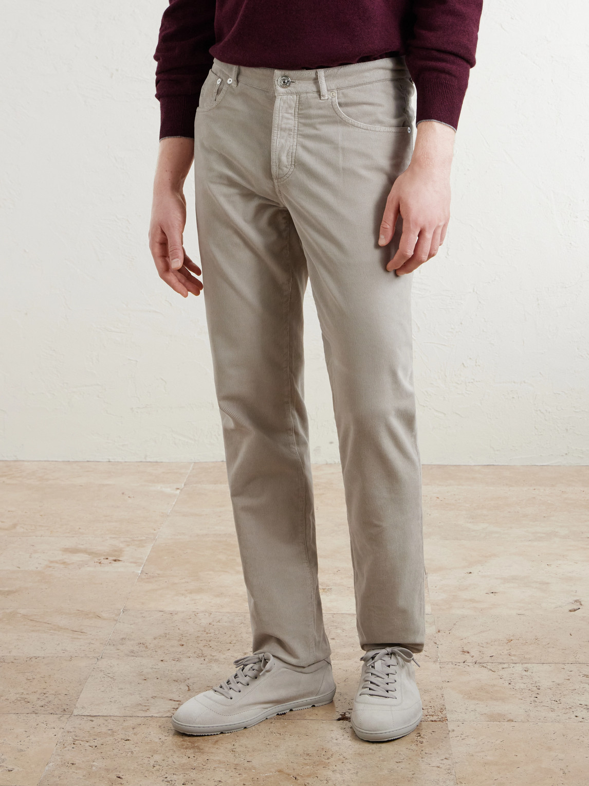 Straight-Leg Cotton- Corduroy