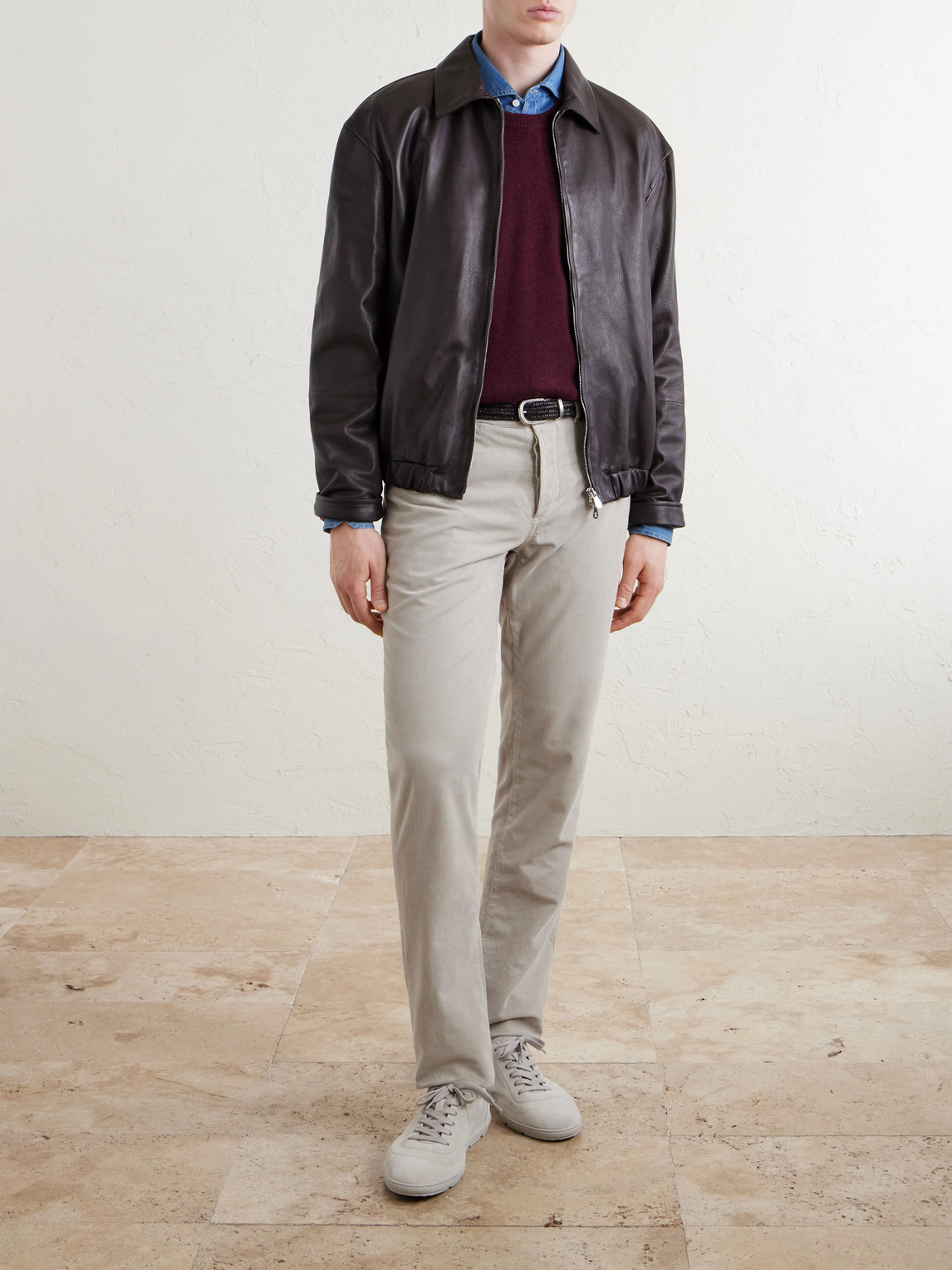 Straight-Leg Cotton- Corduroy