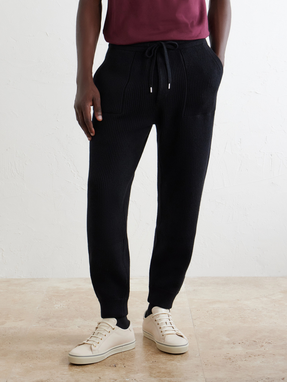 Cashmere Drawstring Sweatpants
