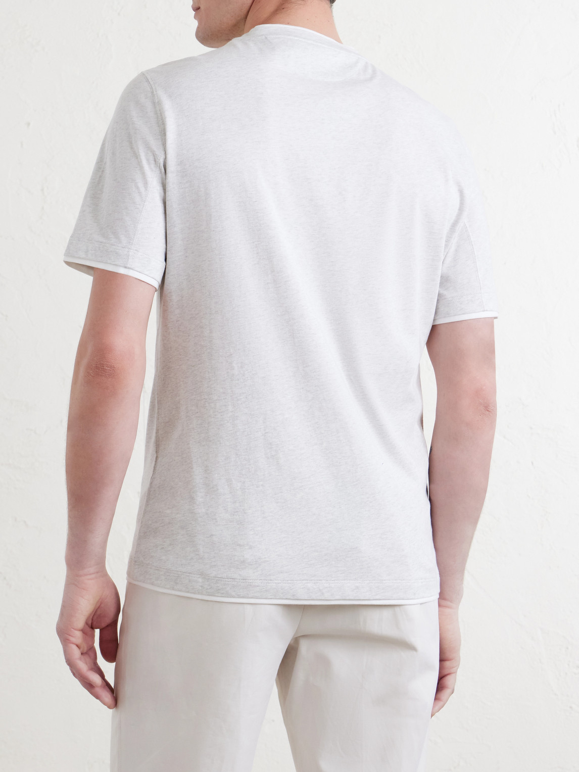 Layered Cotton-Jersey T-Shirt