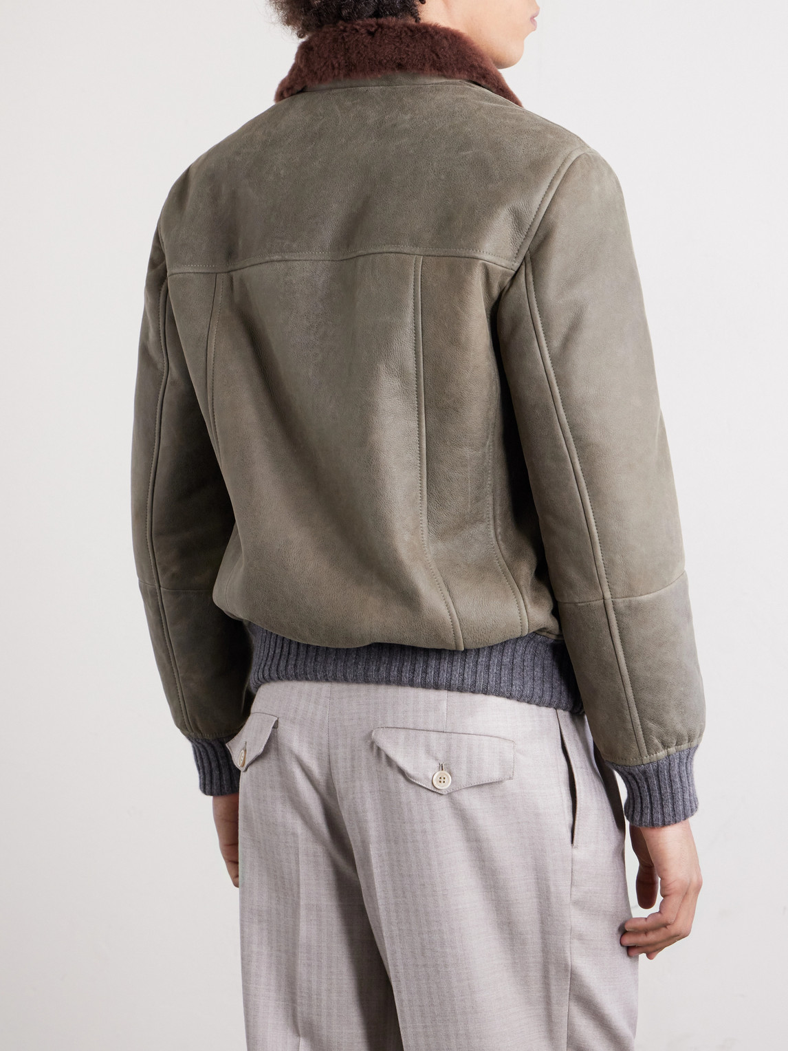Shearling Bomber Jacket