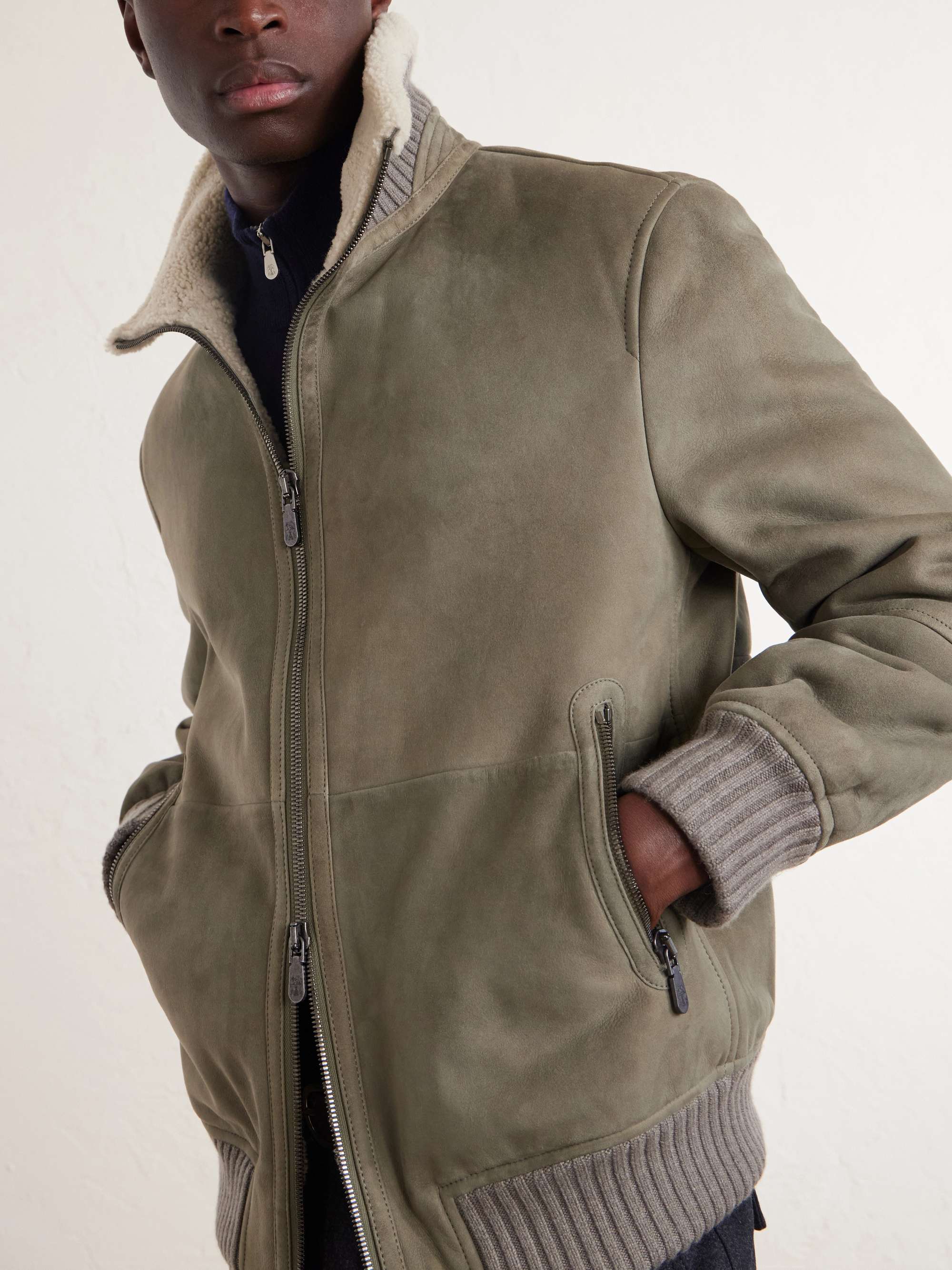 BRUNELLO CUCINELLI Shearling Jacket for Men | MR PORTER