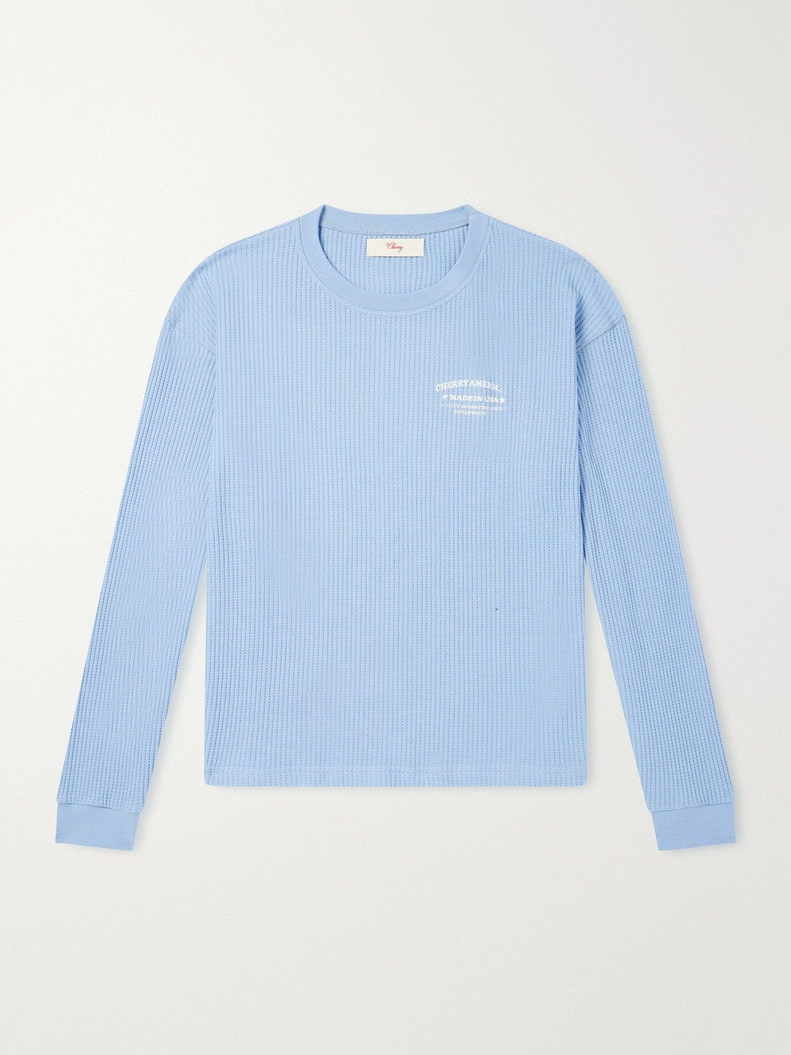 Cherry Los Angeles Logo-printed Cotton-jersey T-shirt In Blue