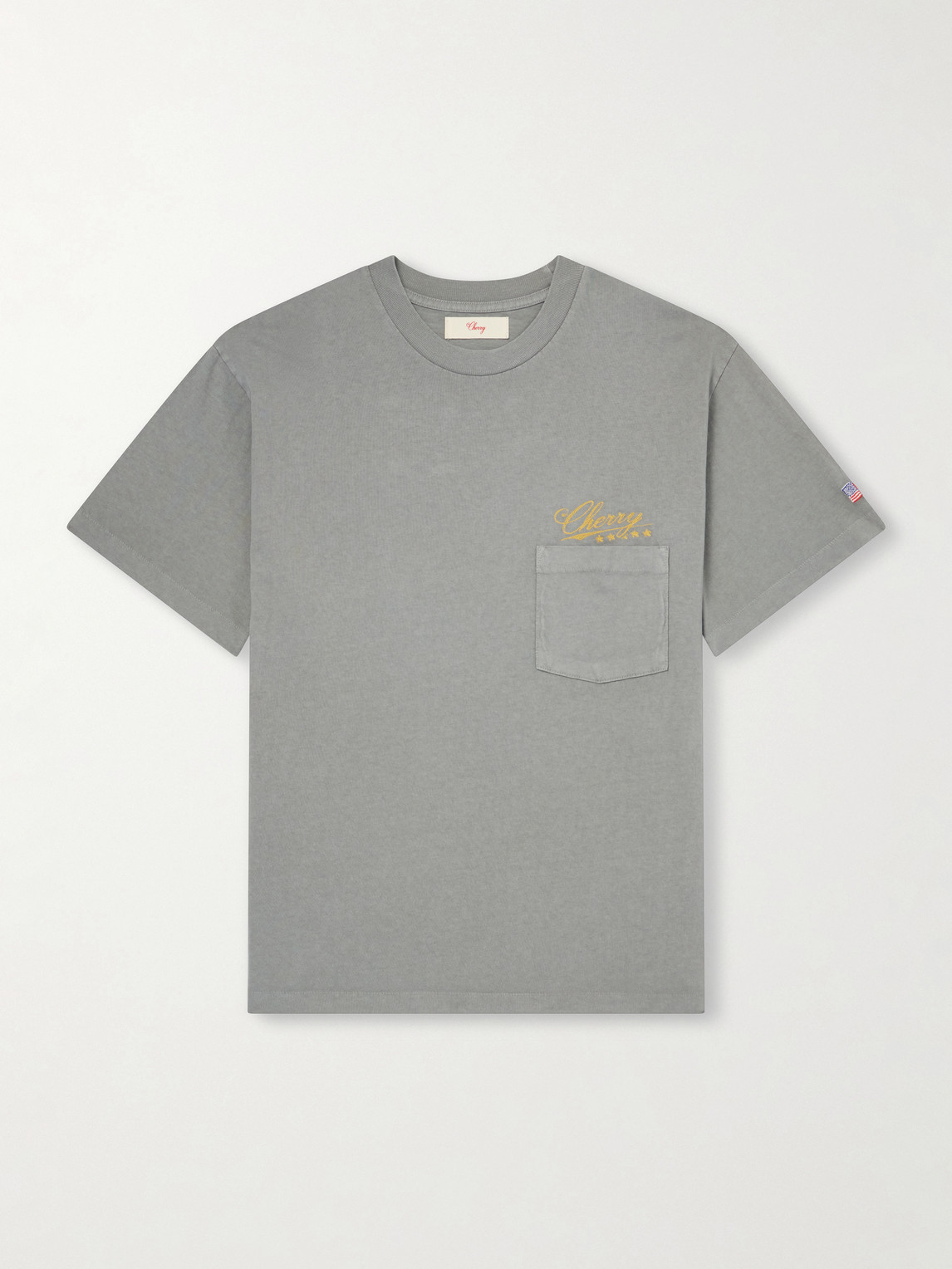 Cherry Los Angeles Logo-embroidered Cotton-jersey T-shirt In Multi