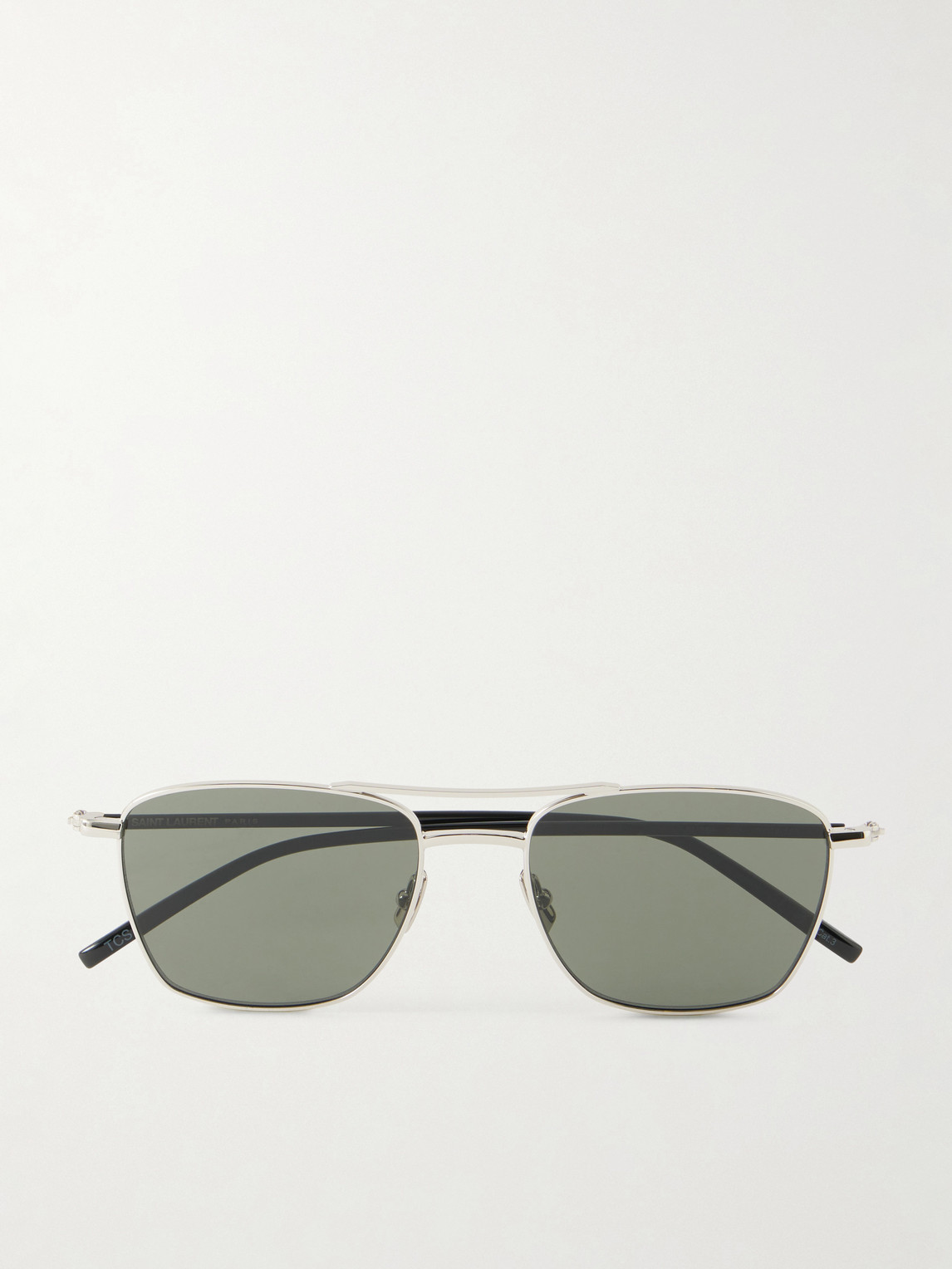 Saint Laurent Aviator-Style Silver-Tone Sunglasses - Men