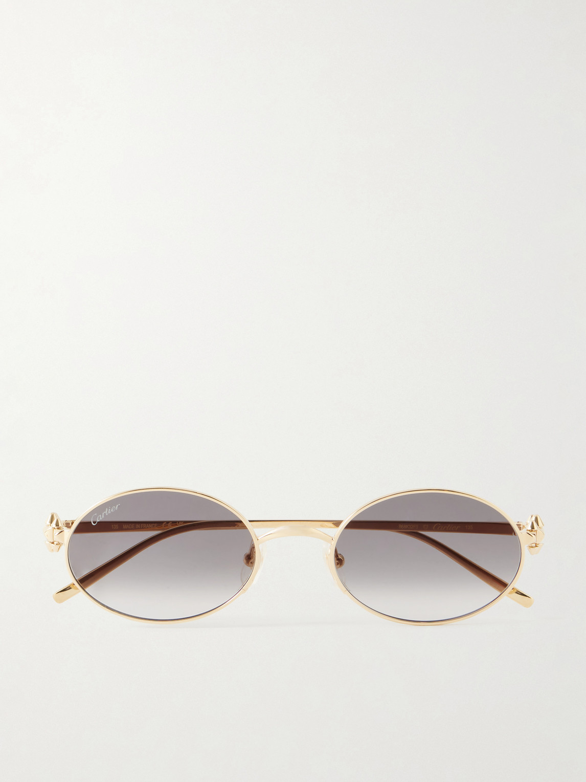 Cartier Eyewear Rounded-Frame Metal Sunglasses - Men