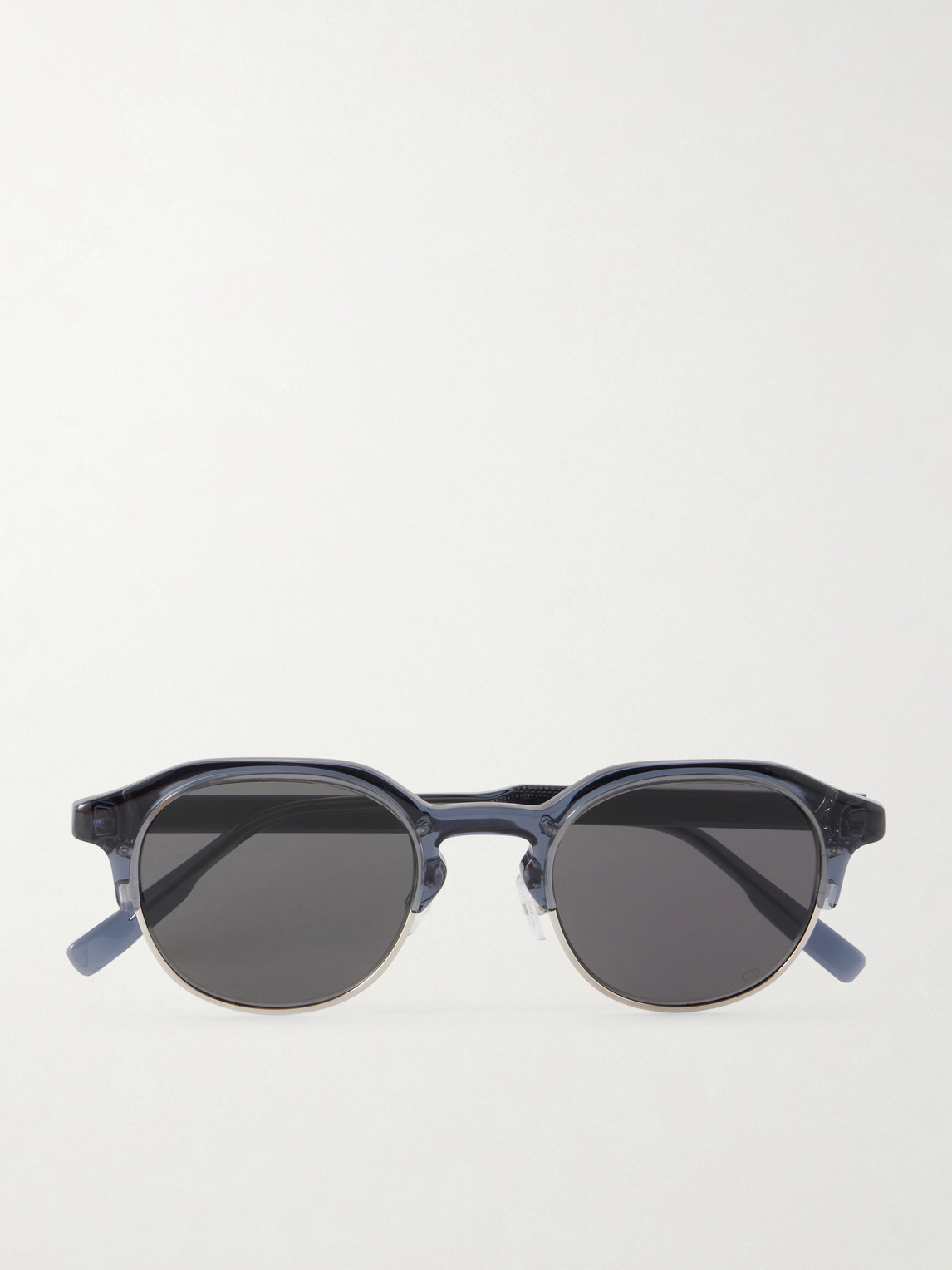 Dior Ibbon Rounded-frame Acetate Sunglasses In Black