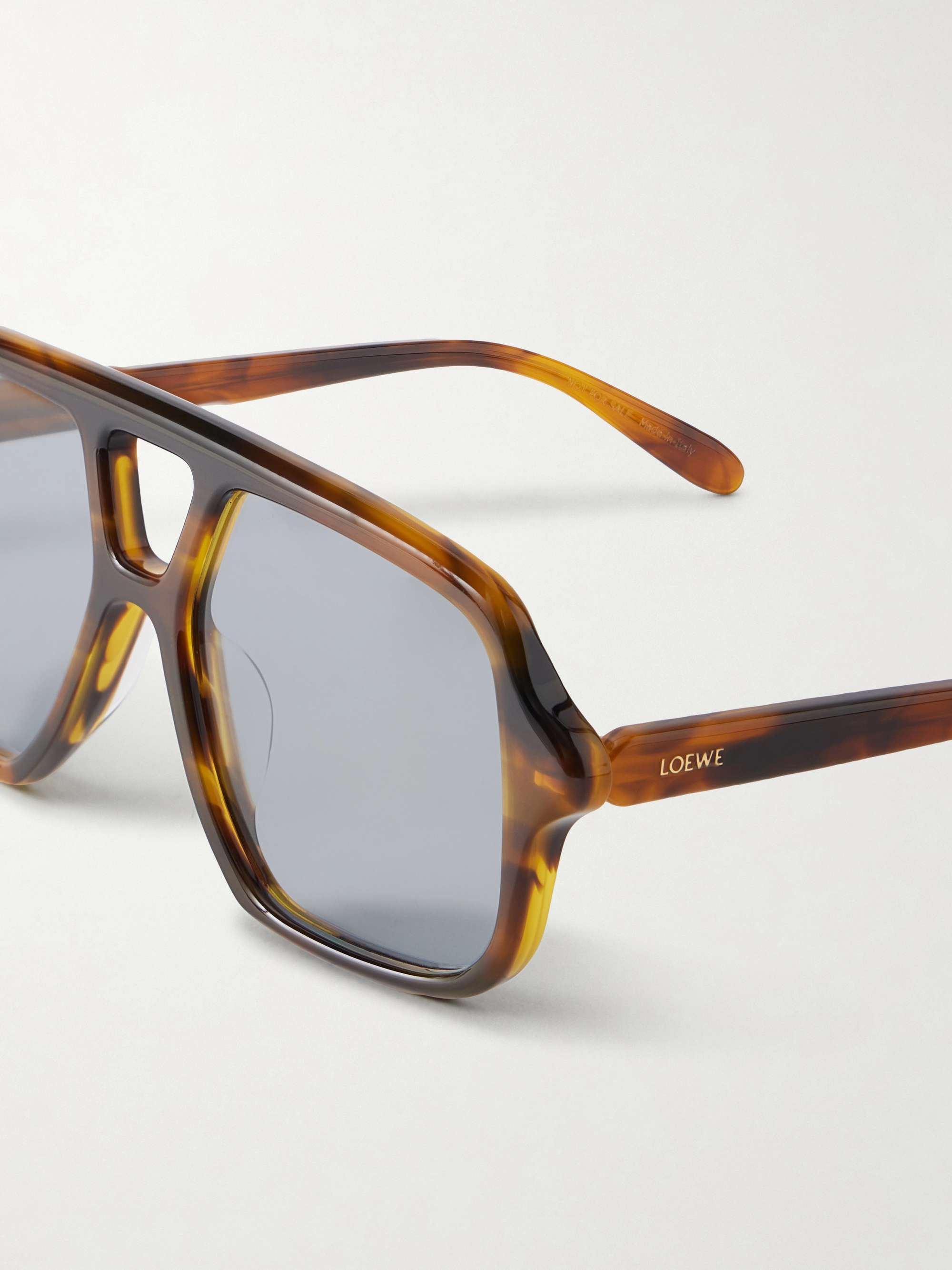 Loewe Tortoiseshell Acetate Sunglasses - Brown and Amber LOEWE EYEWEAR + Paula main image 2