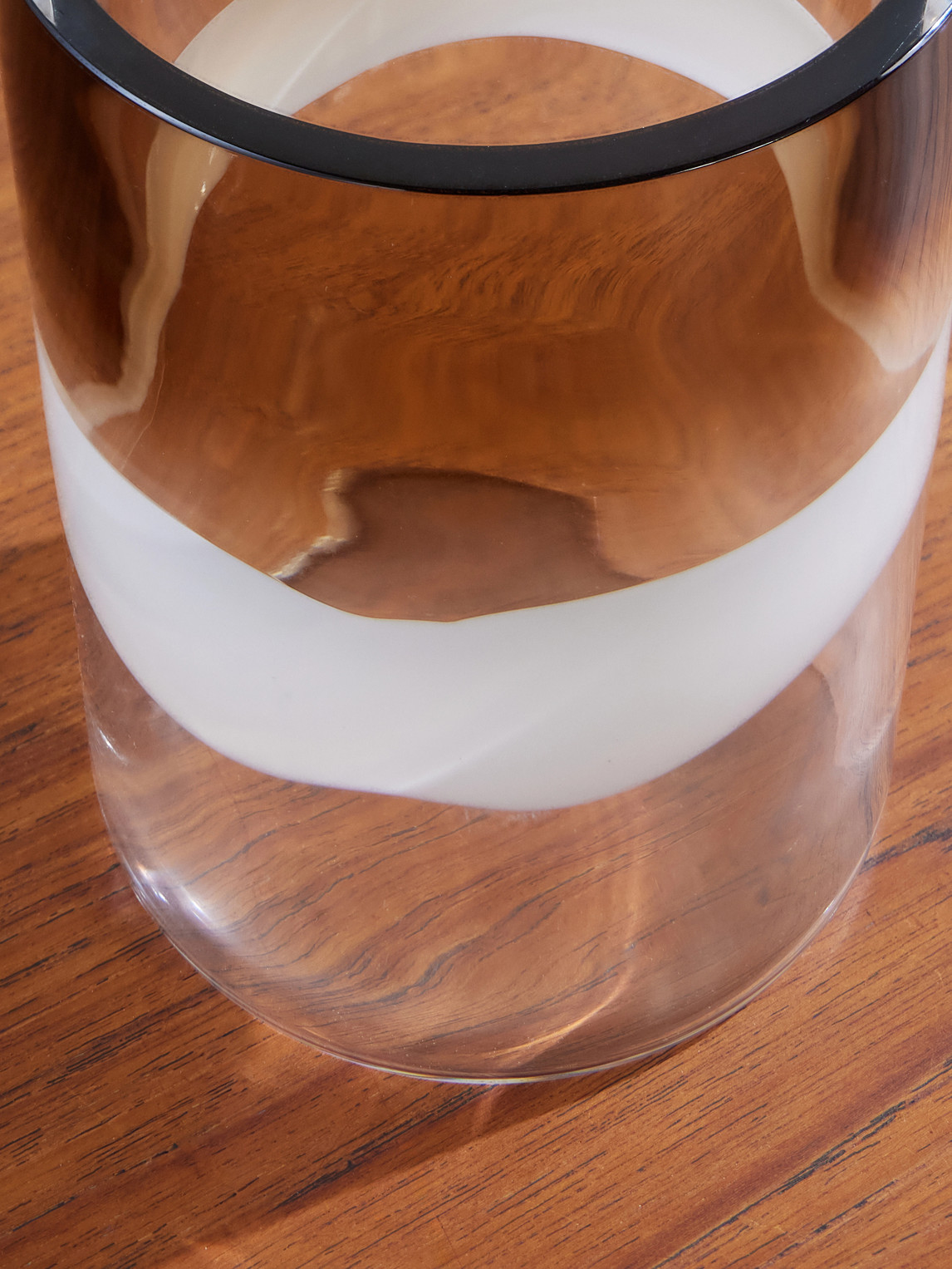 Brunello Cucinelli Gradient Glass Vase In Multi