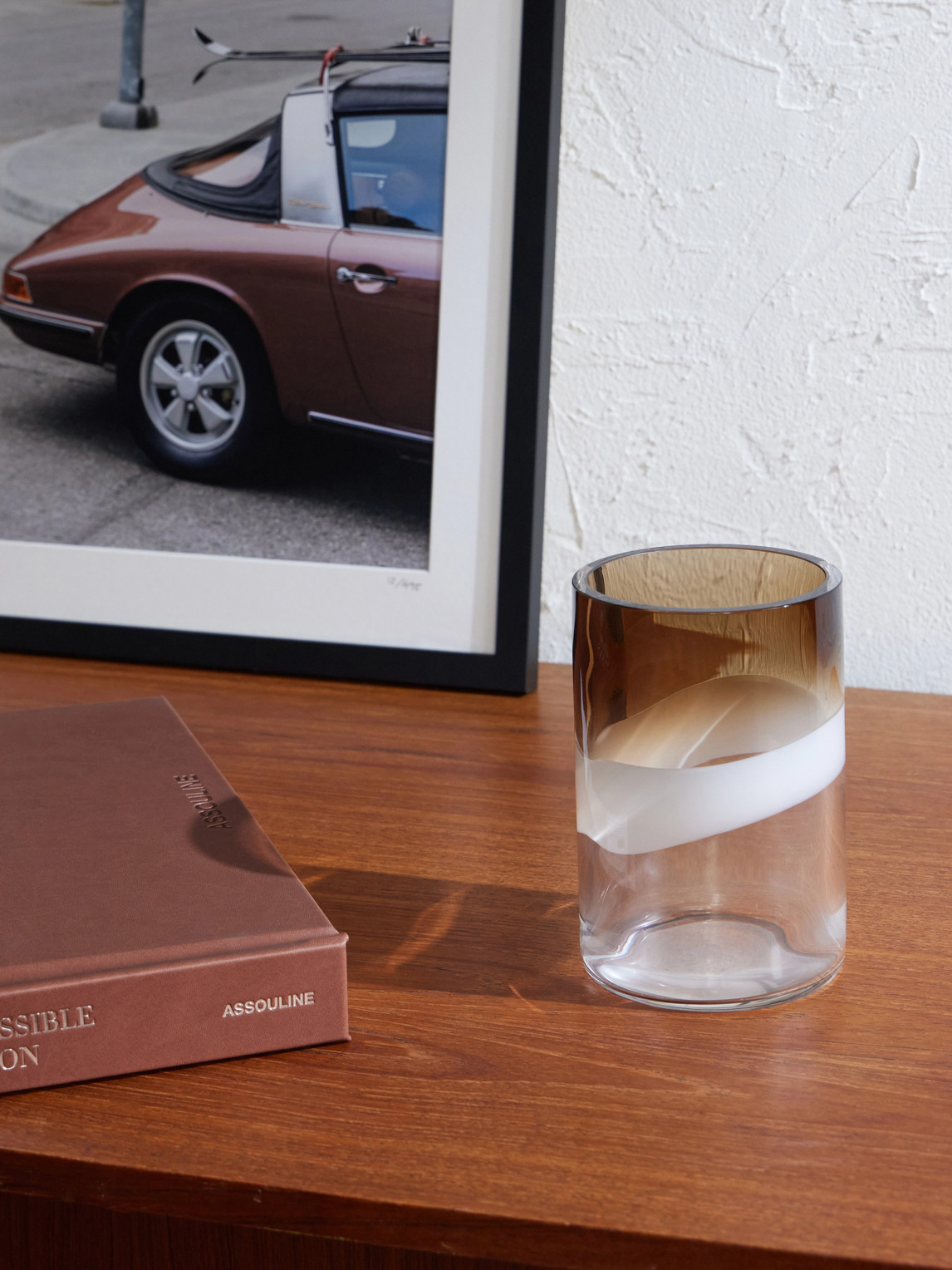 Brunello Cucinelli Gradient Glass Vase In Multi