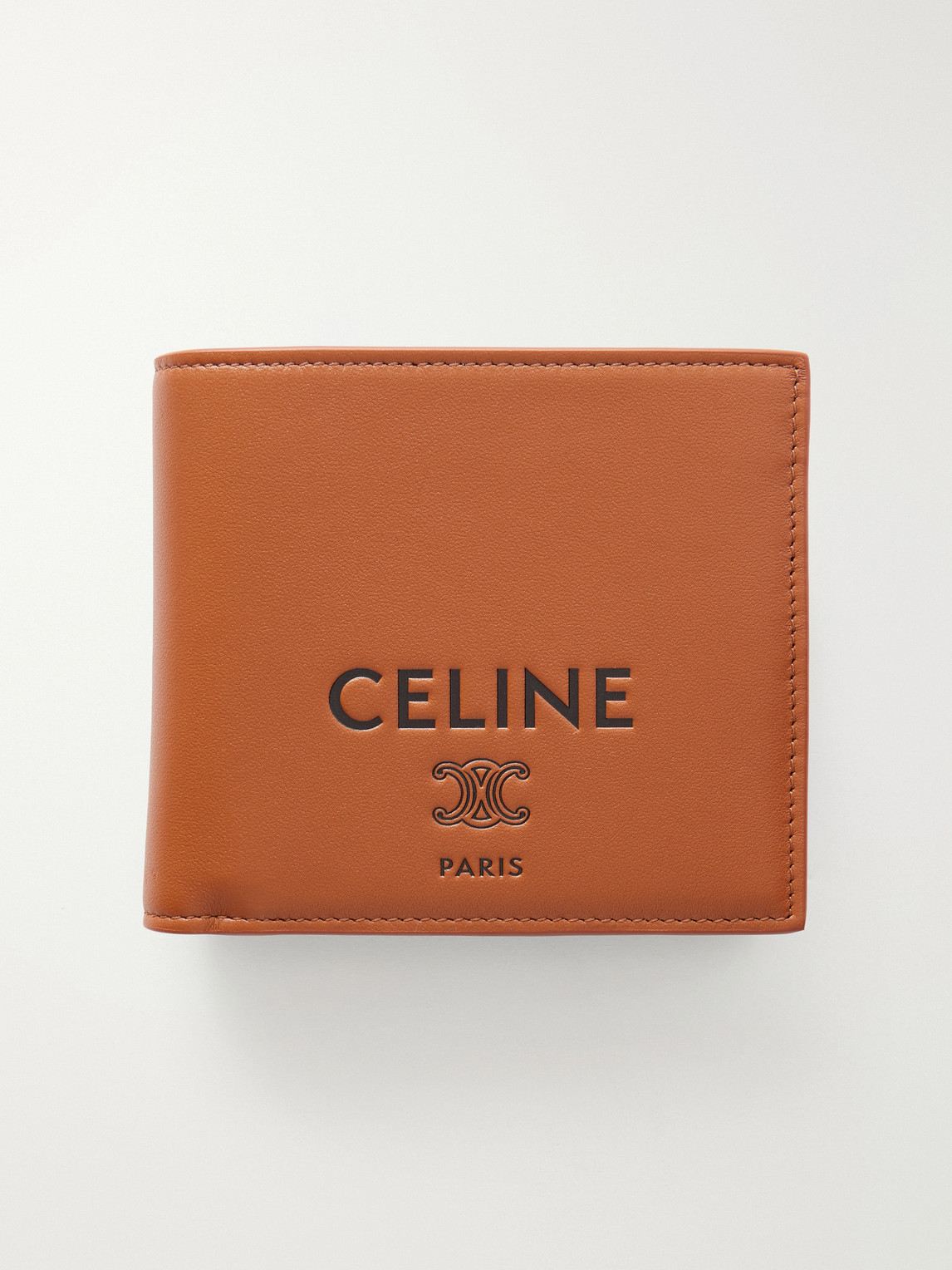 Logo-Debossed Leather Billfold Wallet