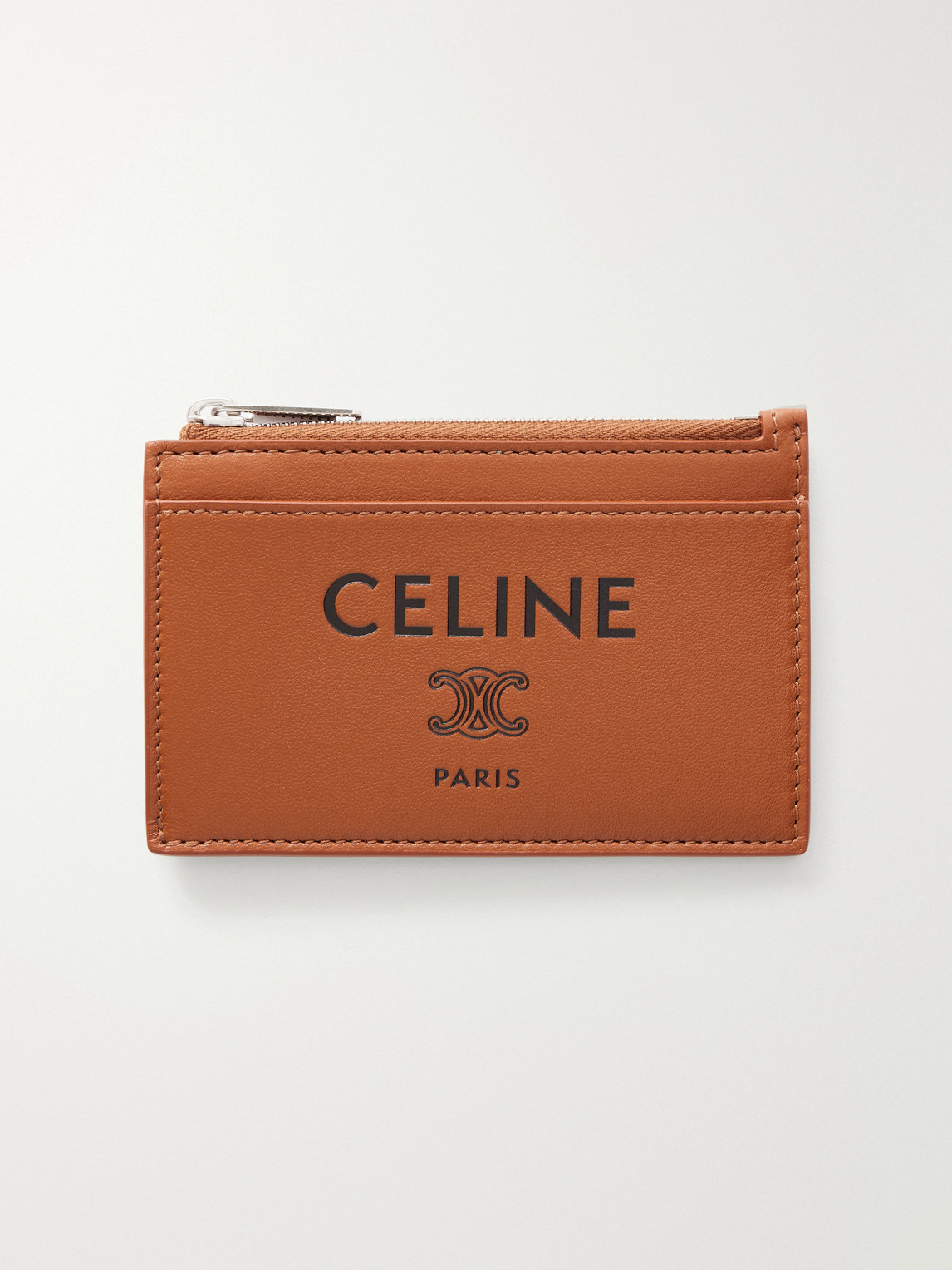 Logo-Debossed Leather Cardholder
