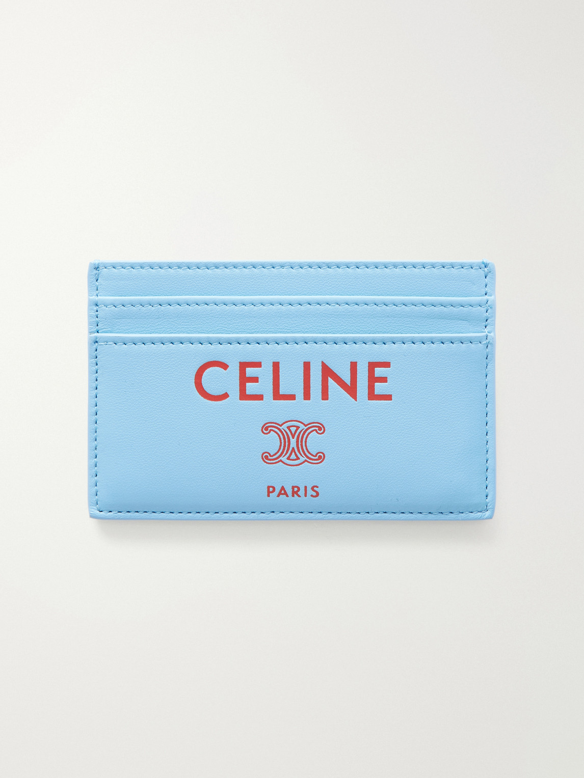 Logo-Print Leather Cardholder