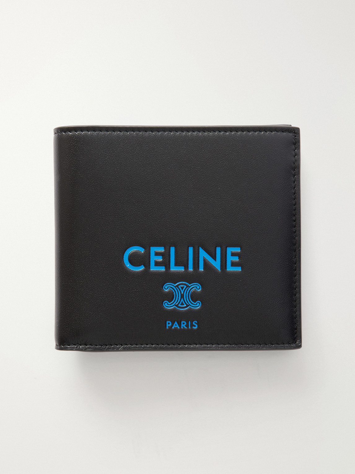 Logo-Print Leather Billfold Wallet