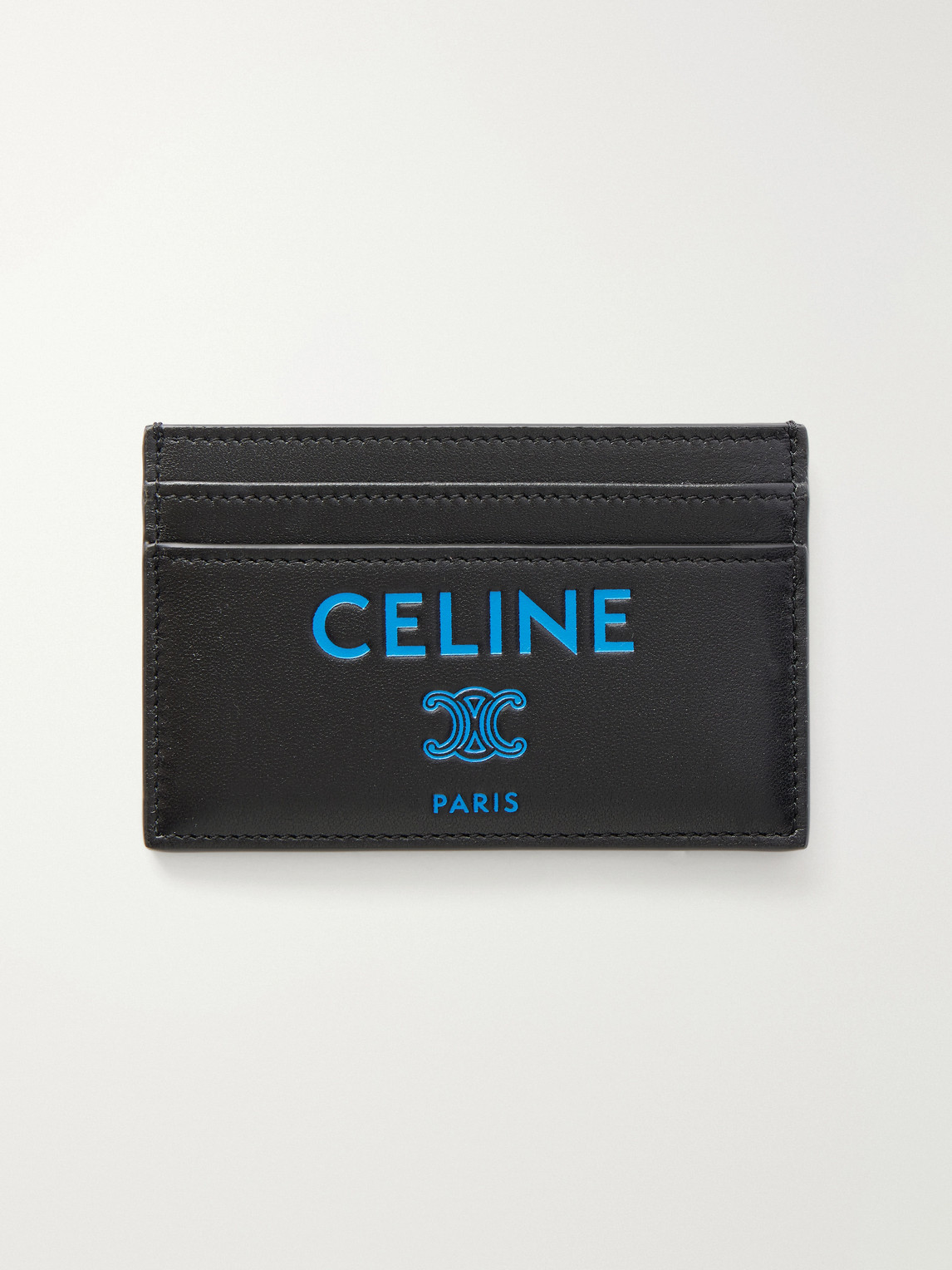 Logo-Print Leather Cardholder