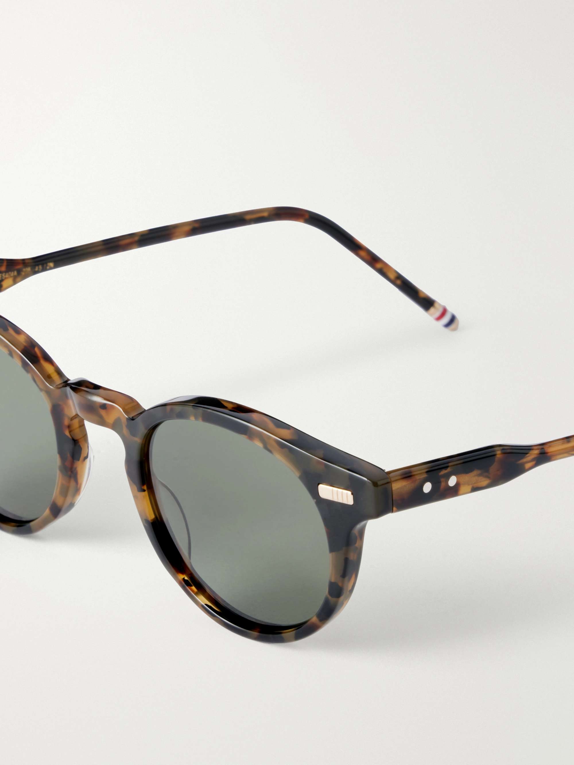 THOM BROWNE Round-Frame Tortoiseshell Acetate Sunglasses for Men