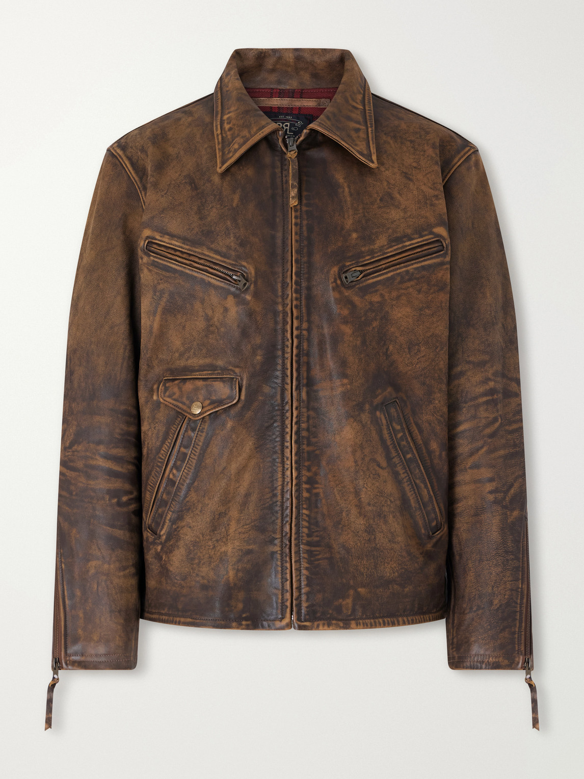 RRL – Distressed Leather Jacket