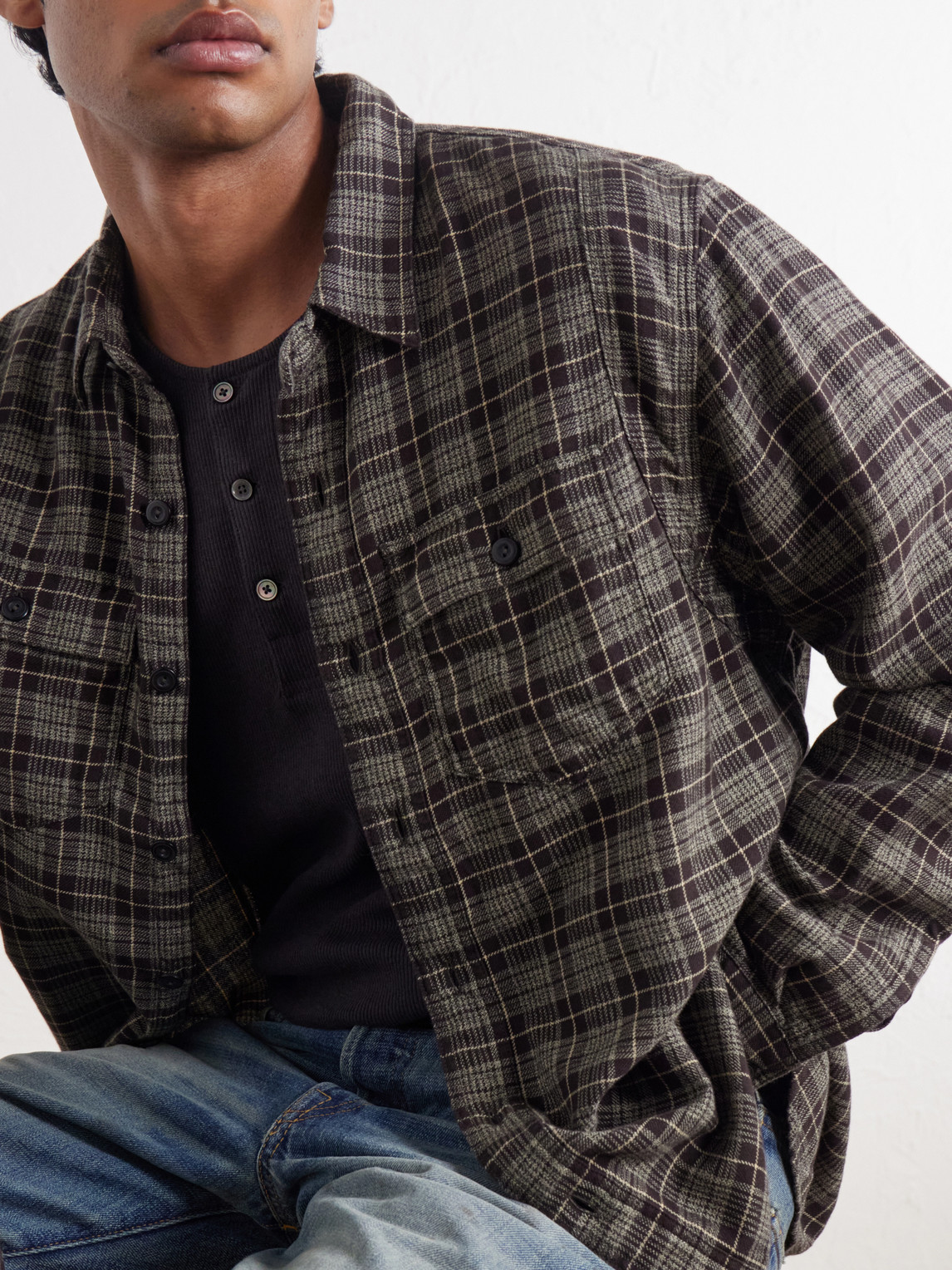 Eaton Checked Cotton-Flannel Shirt