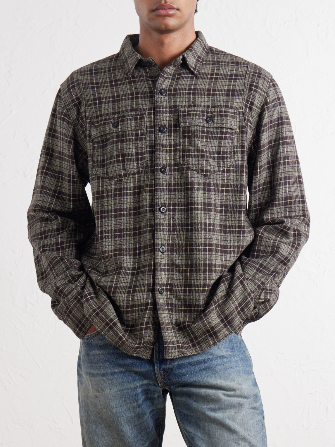 Eaton Checked Cotton-Flannel Shirt