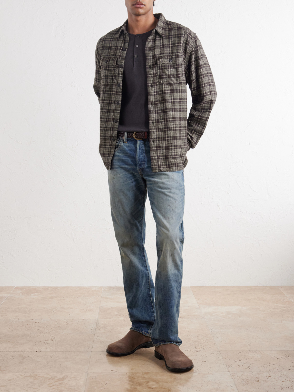 Eaton Checked Cotton-Flannel Shirt