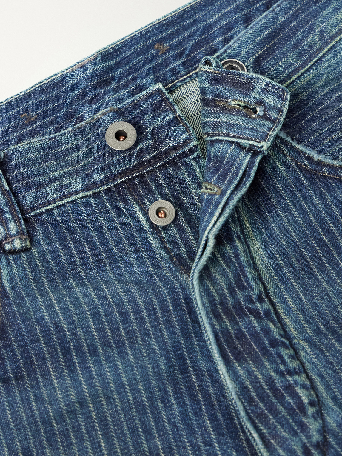 Richmond Straight-Leg Striped Jeans