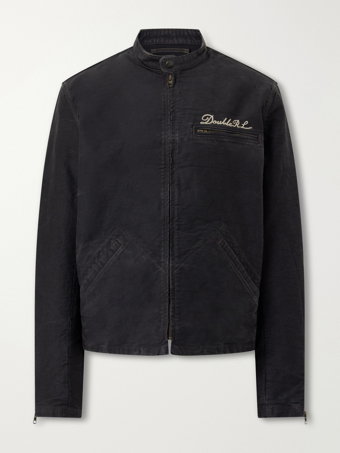 RRL – Logo-Embroidered Cotton Bomber Jacket