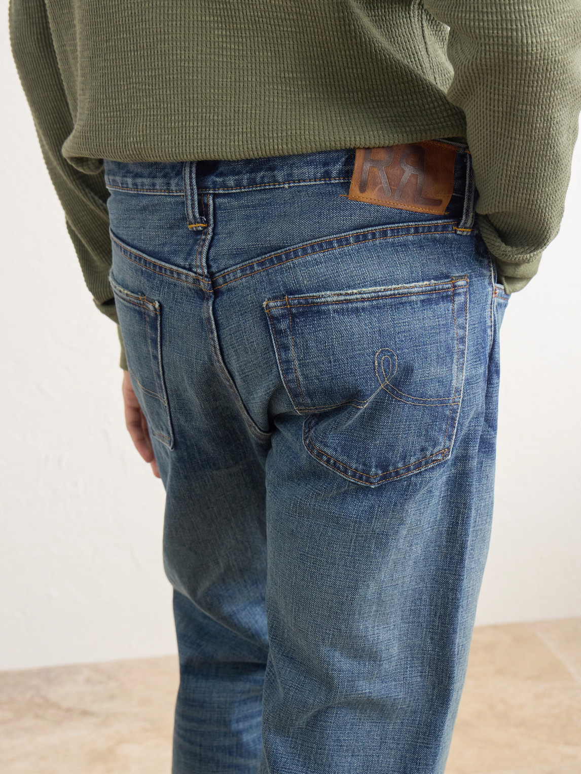 Straight-Leg Selvedge Jeans