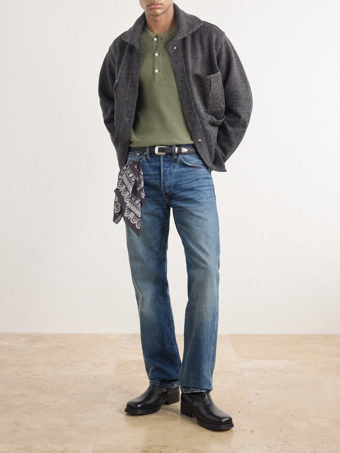 Straight-Leg Selvedge Jeans
