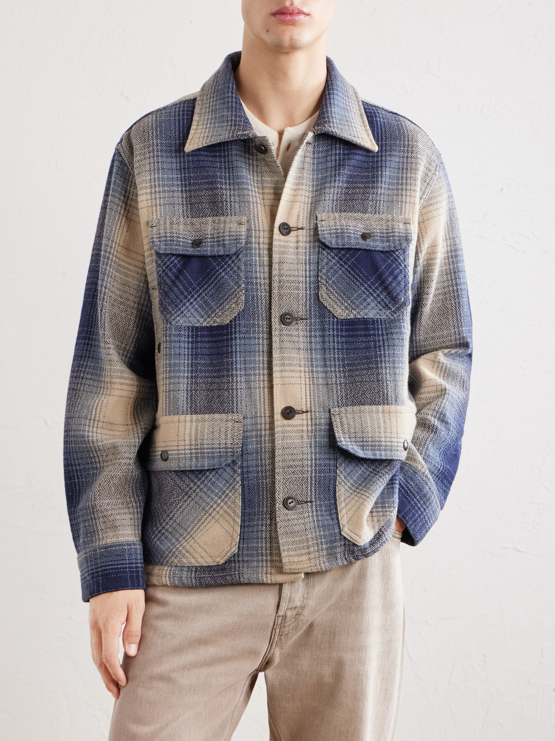 Checked Wool Overshirt