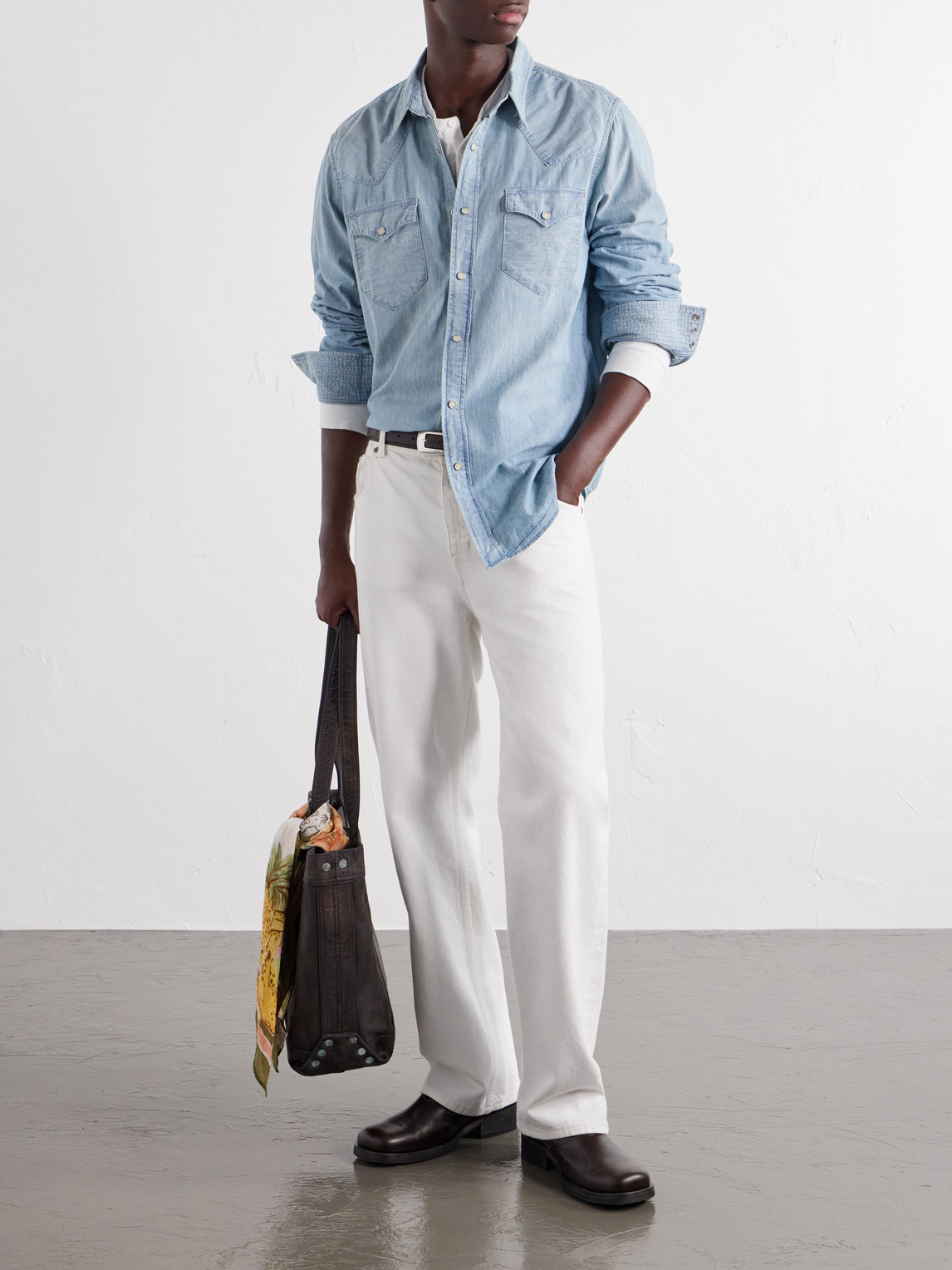 Cotton-Chambray Shirt
