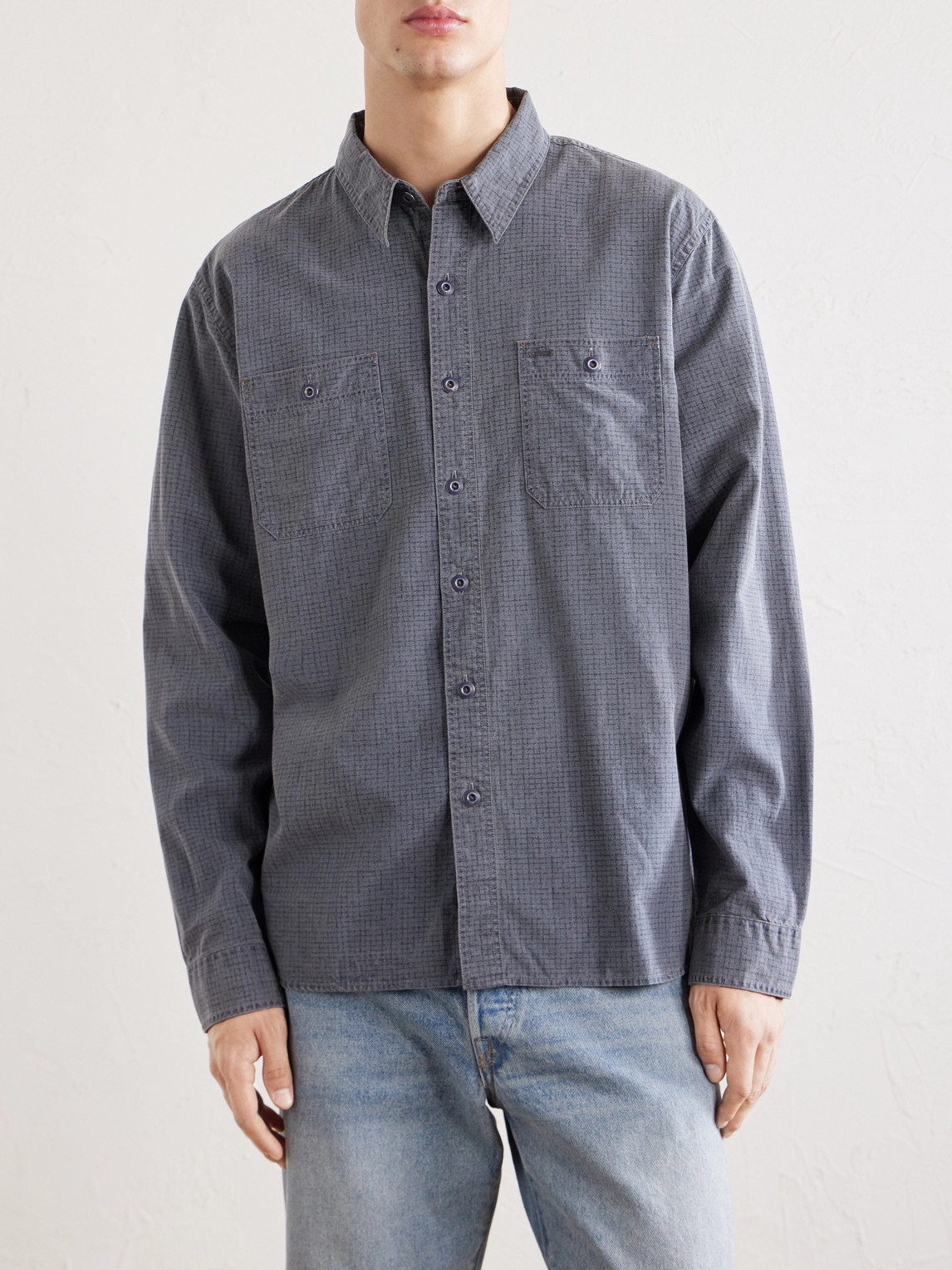 Printed Cotton-Canvas Shirt