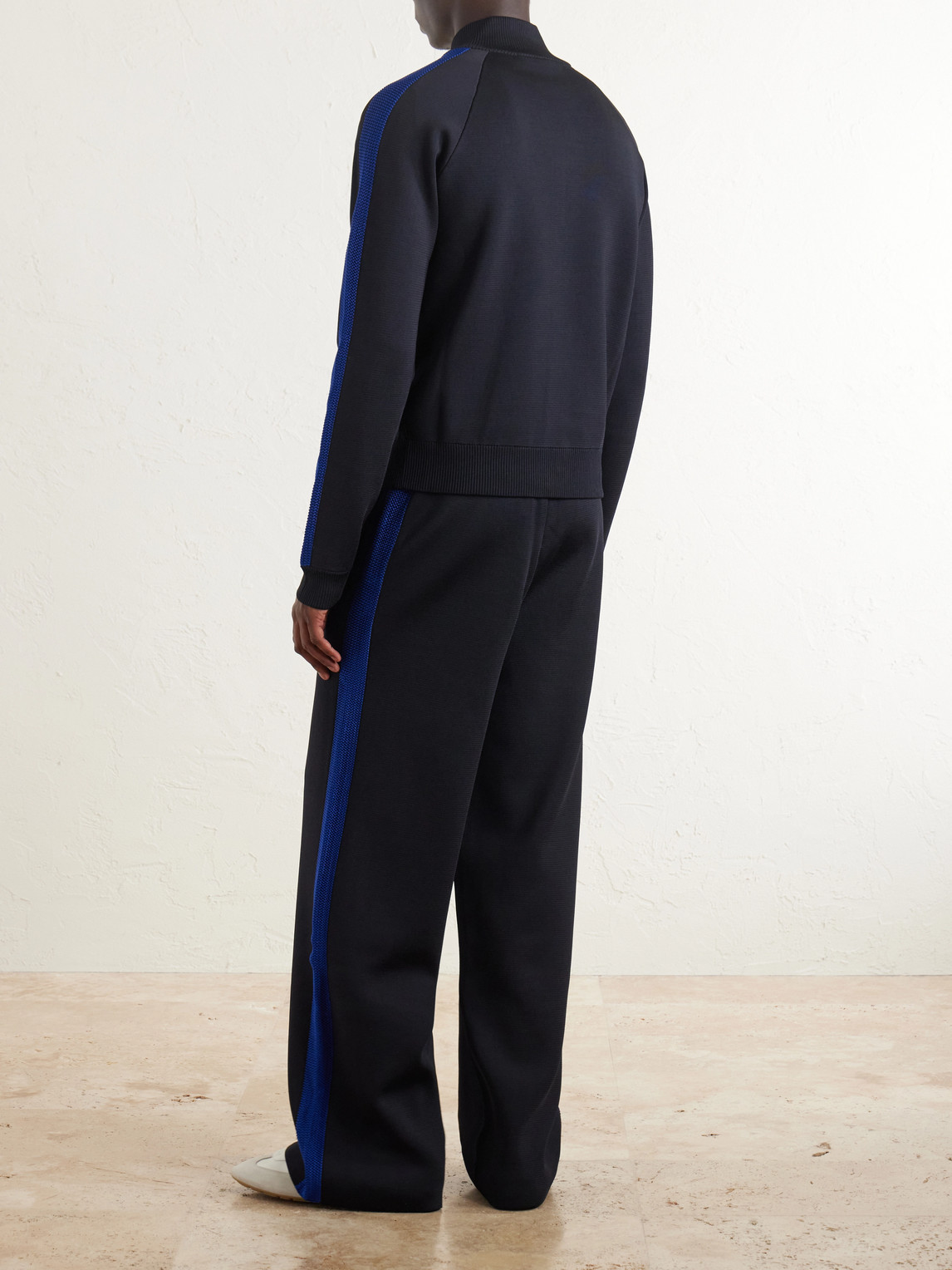 Tide Logo-Embroidered Striped Jersey Sweatshirt