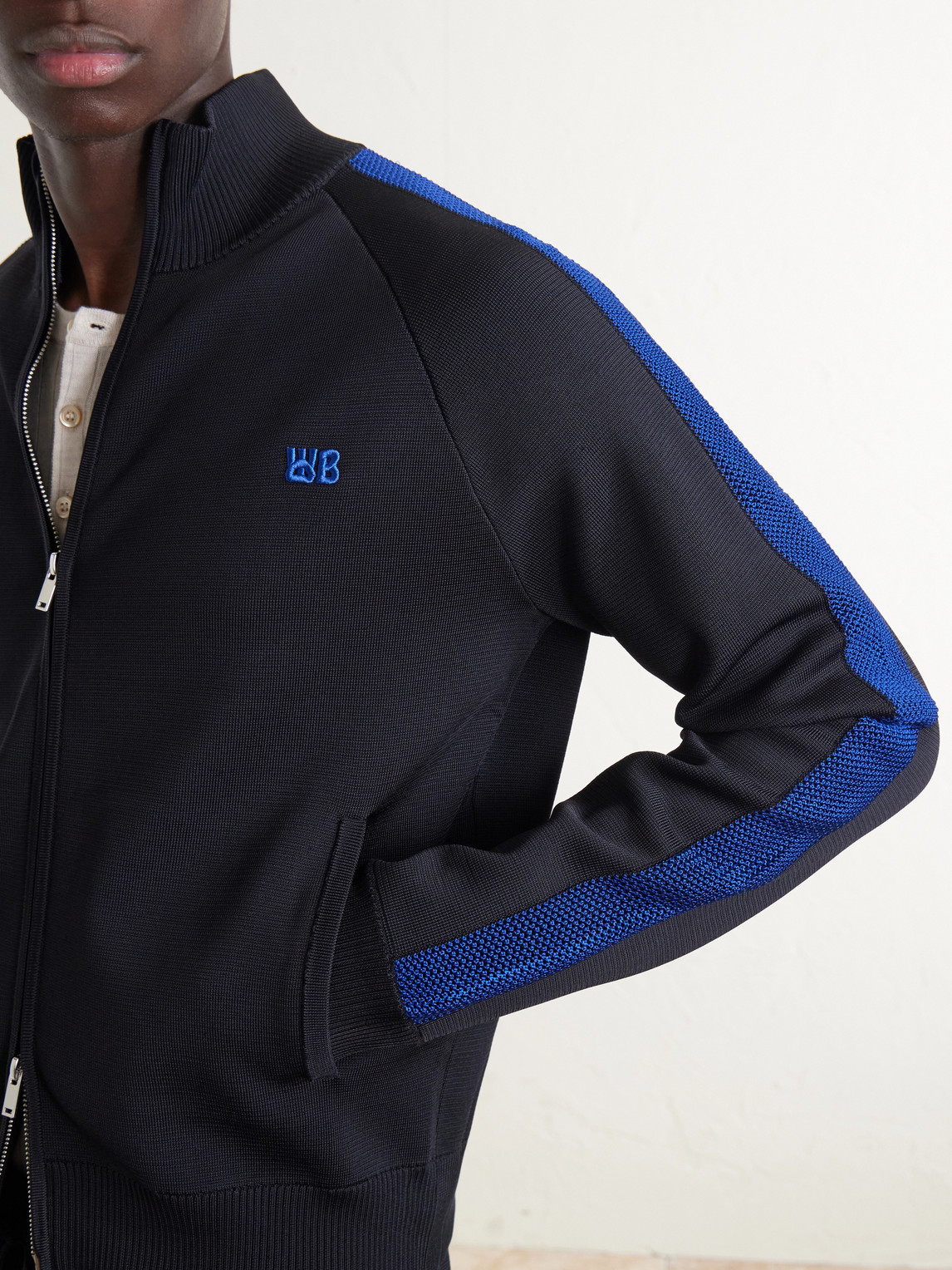 Tide Logo-Embroidered Striped Jersey Sweatshirt