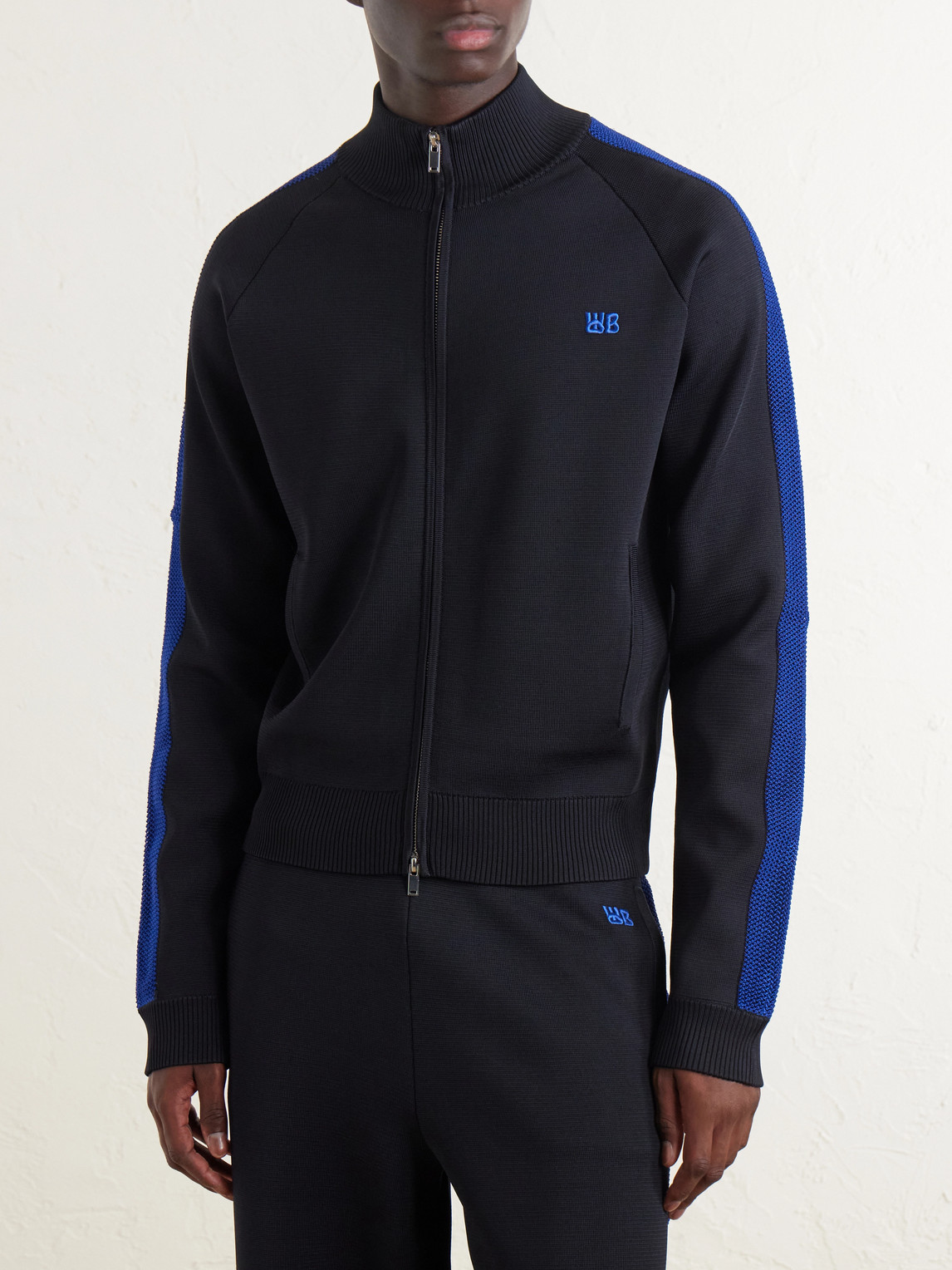 Tide Logo-Embroidered Striped Jersey Sweatshirt