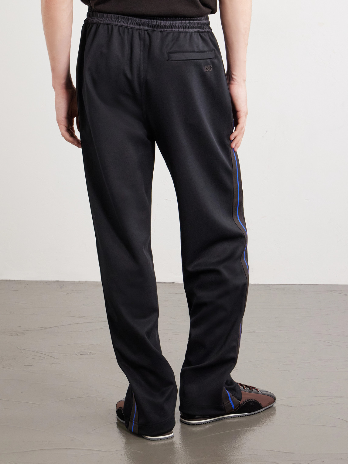 Form Straight-Leg Striped Jersey Sweatpants