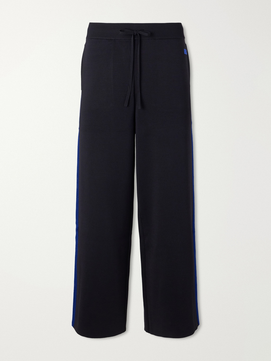 Straight-Leg Logo-Embroidered Knitted Drawstring Sweatpants
