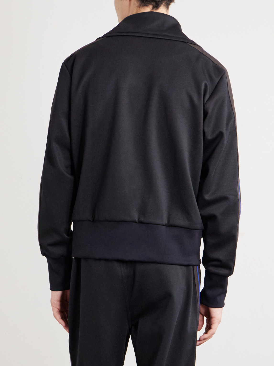 Form Logo-Embroidered Striped Jersey Jacket