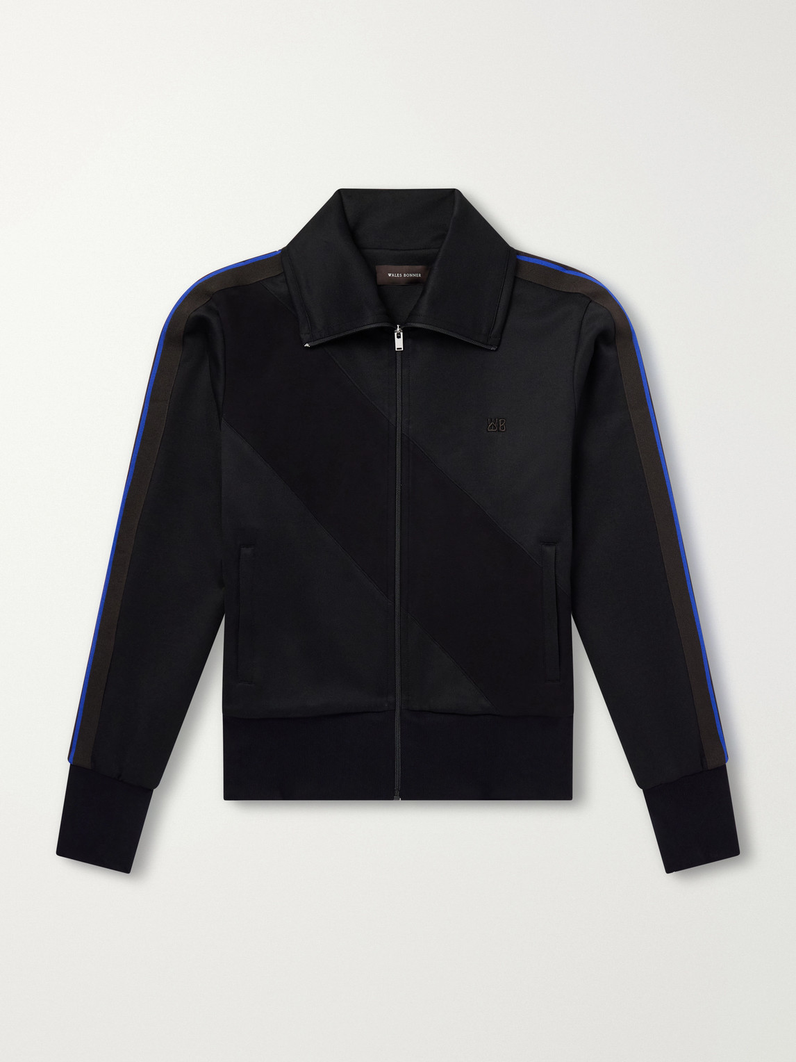 Form Logo-Embroidered Striped Jersey Jacket