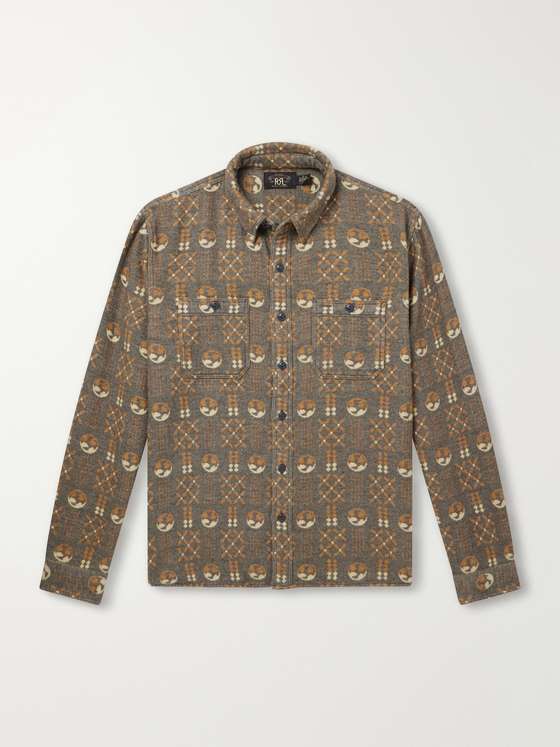 RRL Cotton-Jacquard Shirt