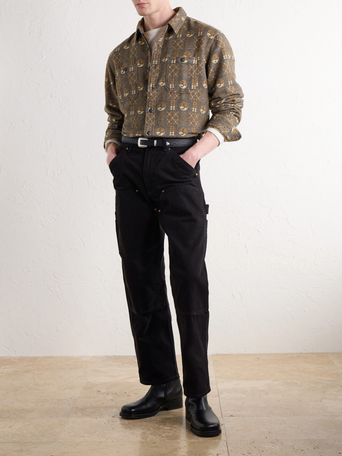 Cotton-Jacquard Shirt