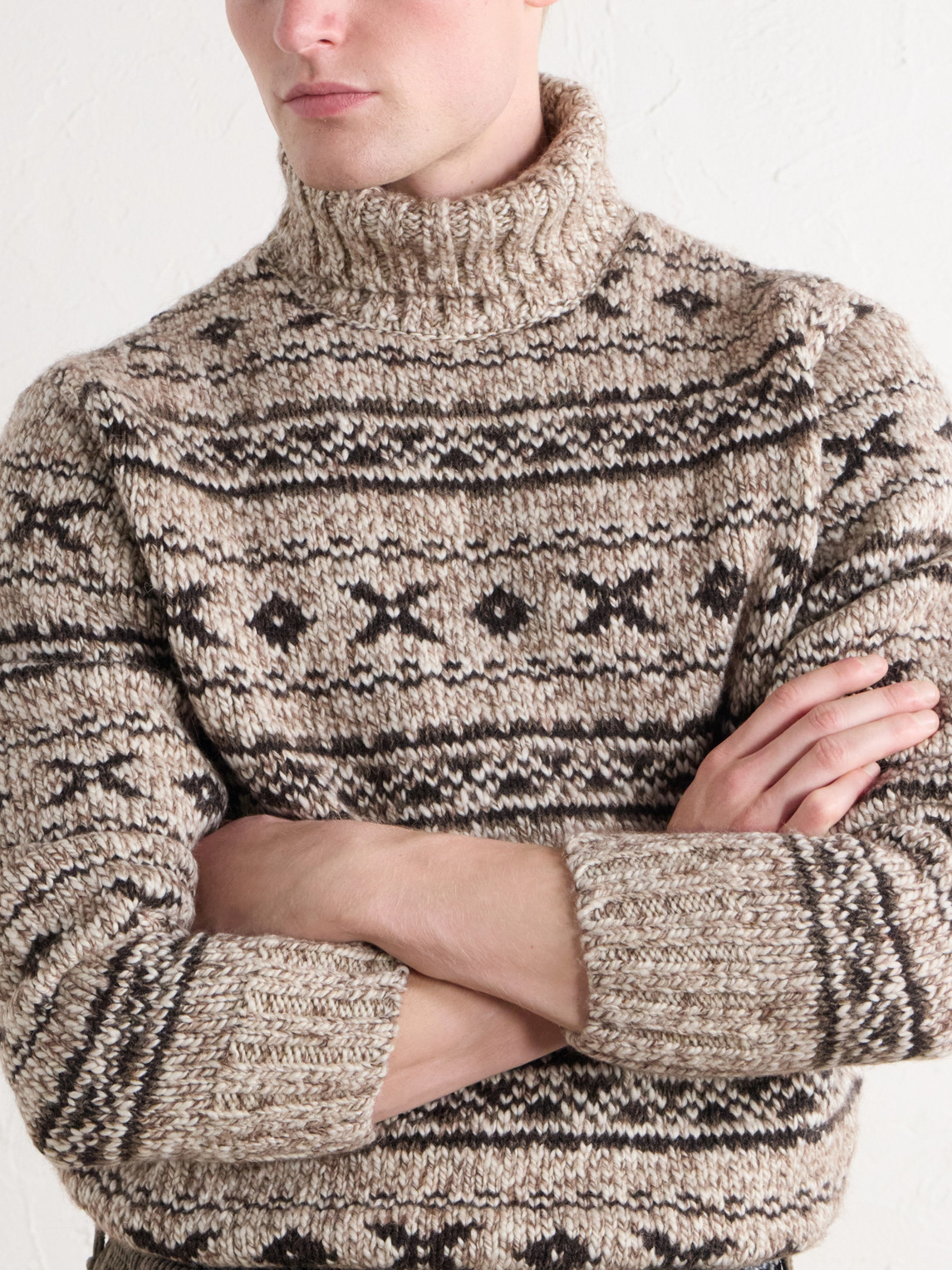 Fair Isle Wool-Blend Jacquard Rollneck Sweater
