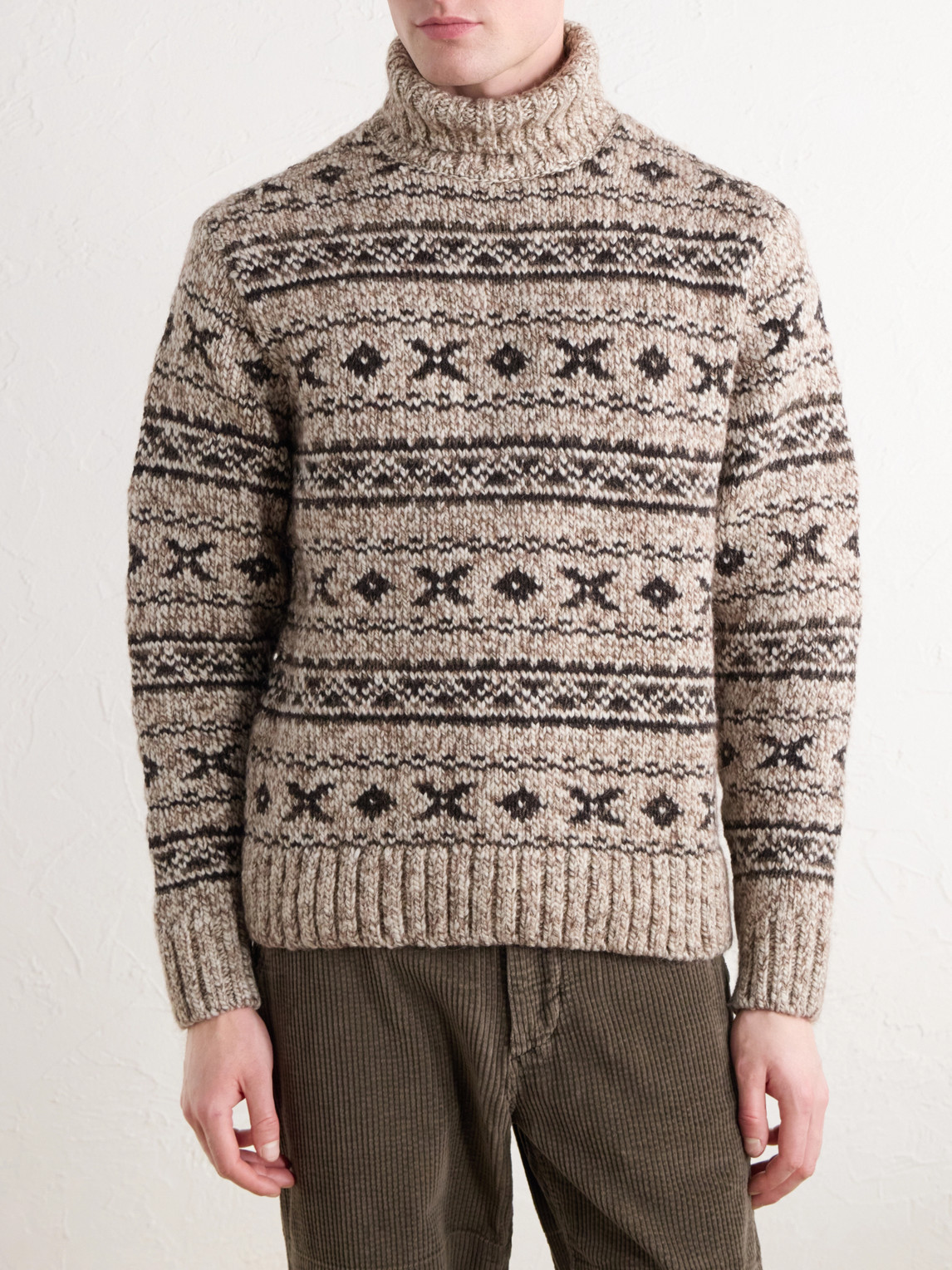Fair Isle Wool-Blend Jacquard Rollneck Sweater