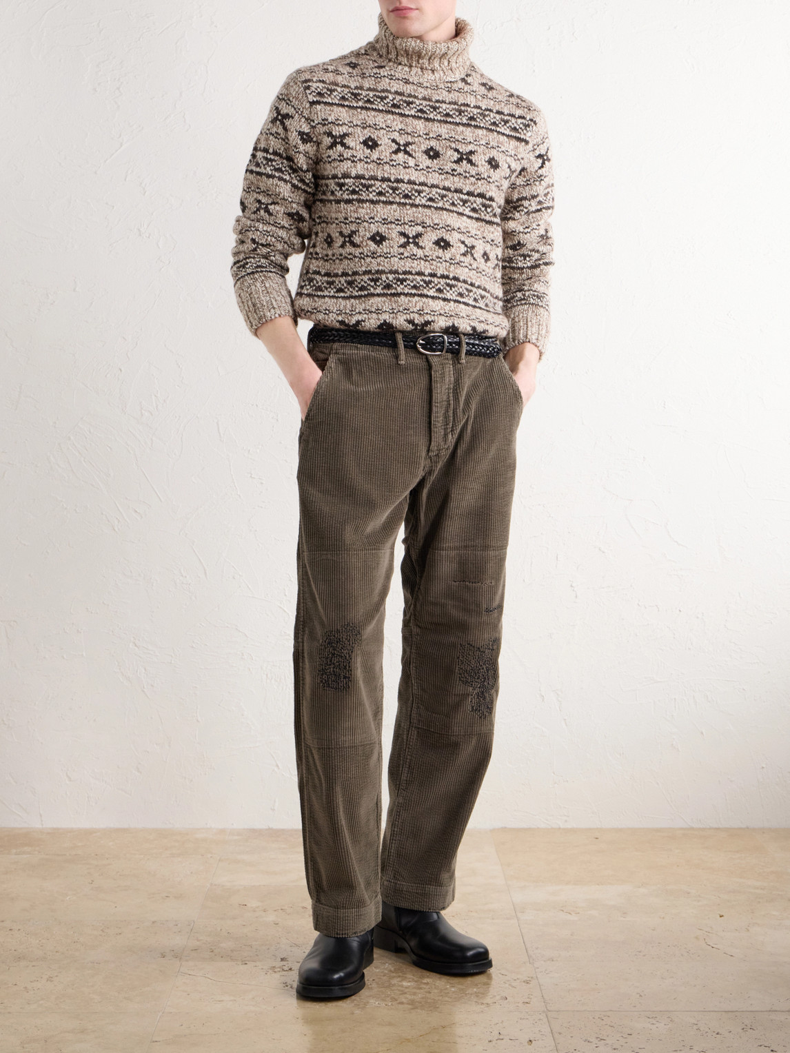 Fair Isle Wool-Blend Jacquard Rollneck Sweater