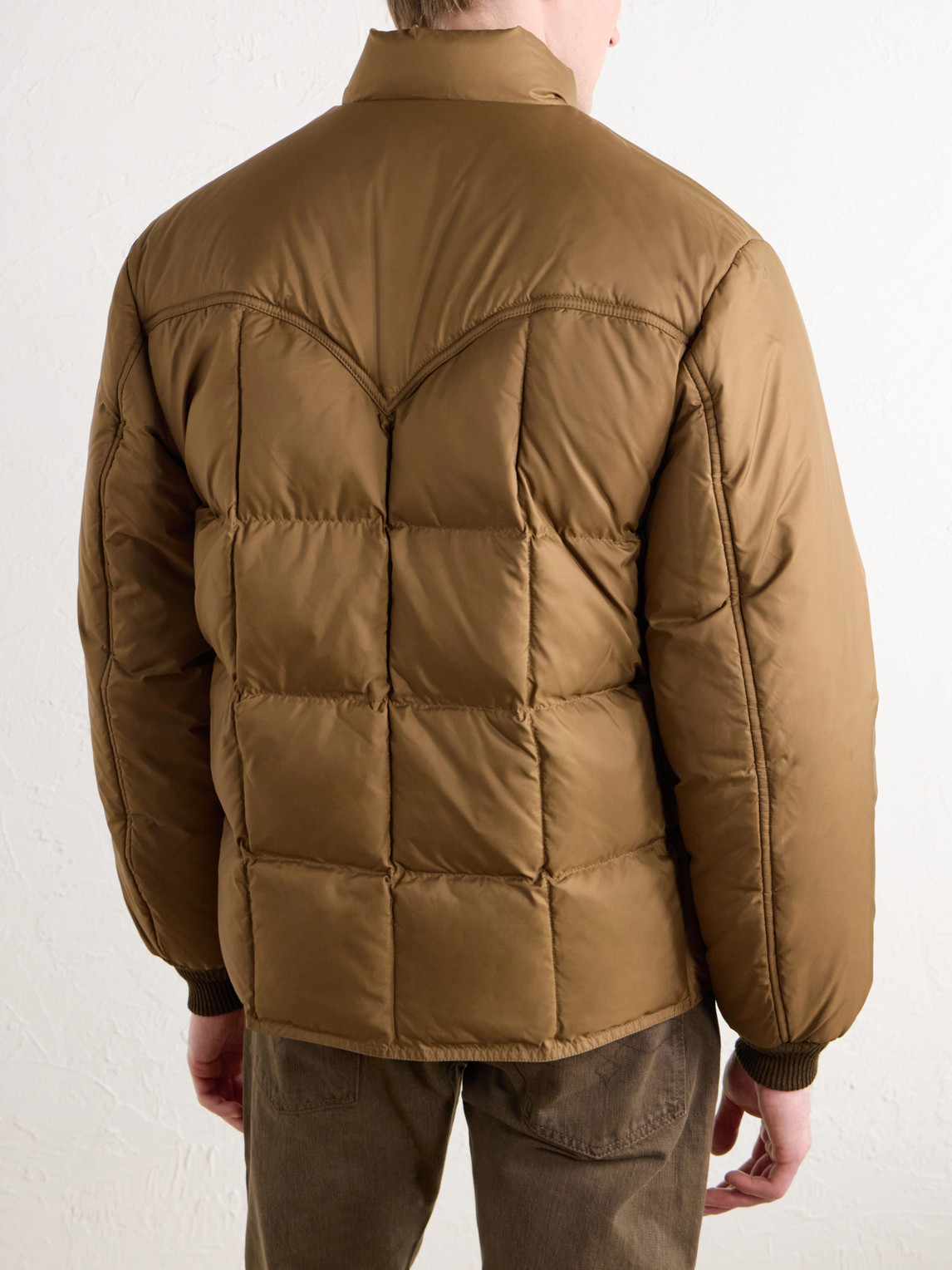 Quilted Shell Padded Bomber Jacket