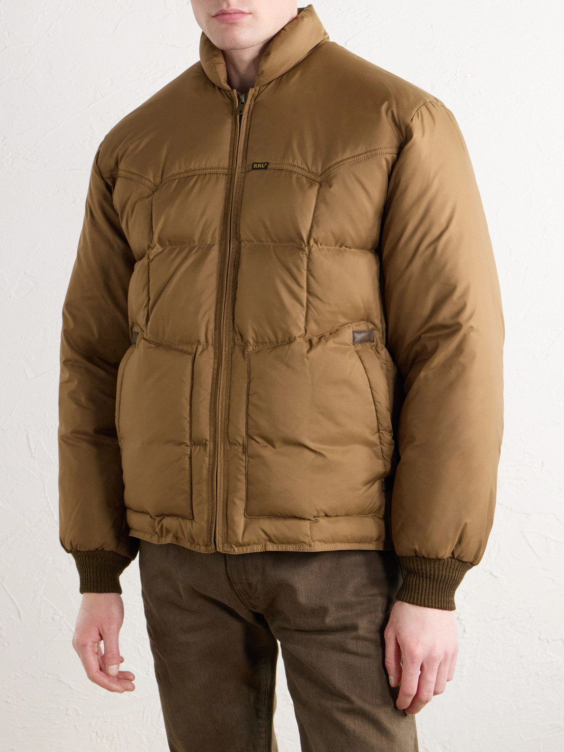 Quilted Shell Padded Bomber Jacket