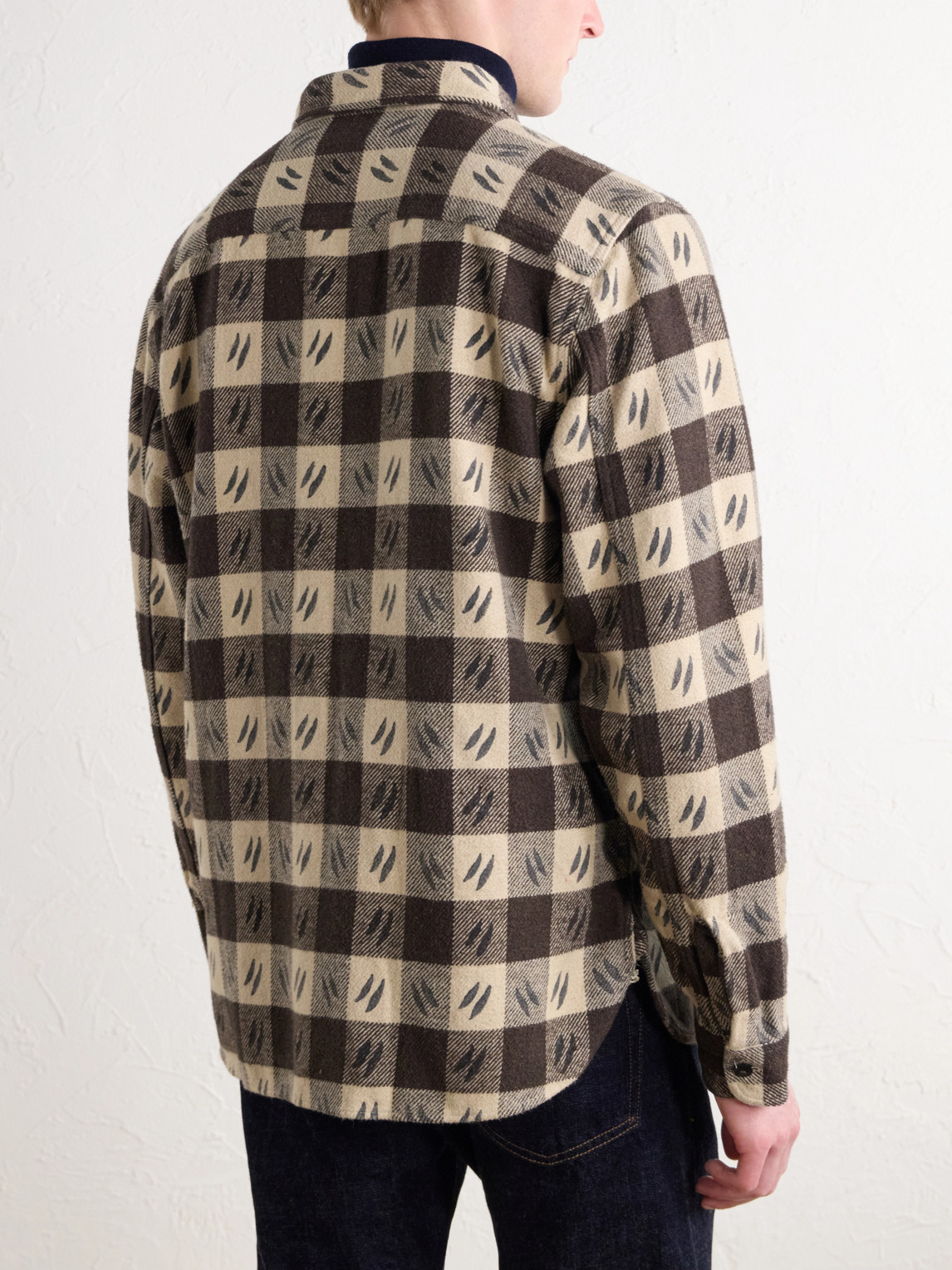 Checked Brushed Cotton-Twill Shirt
