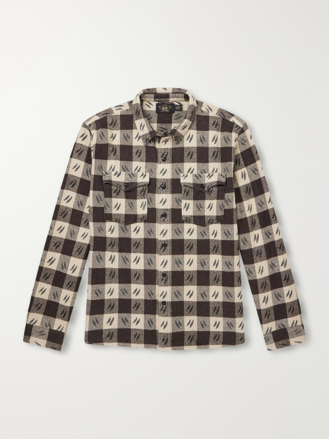 Checked Brushed Cotton-Twill Shirt